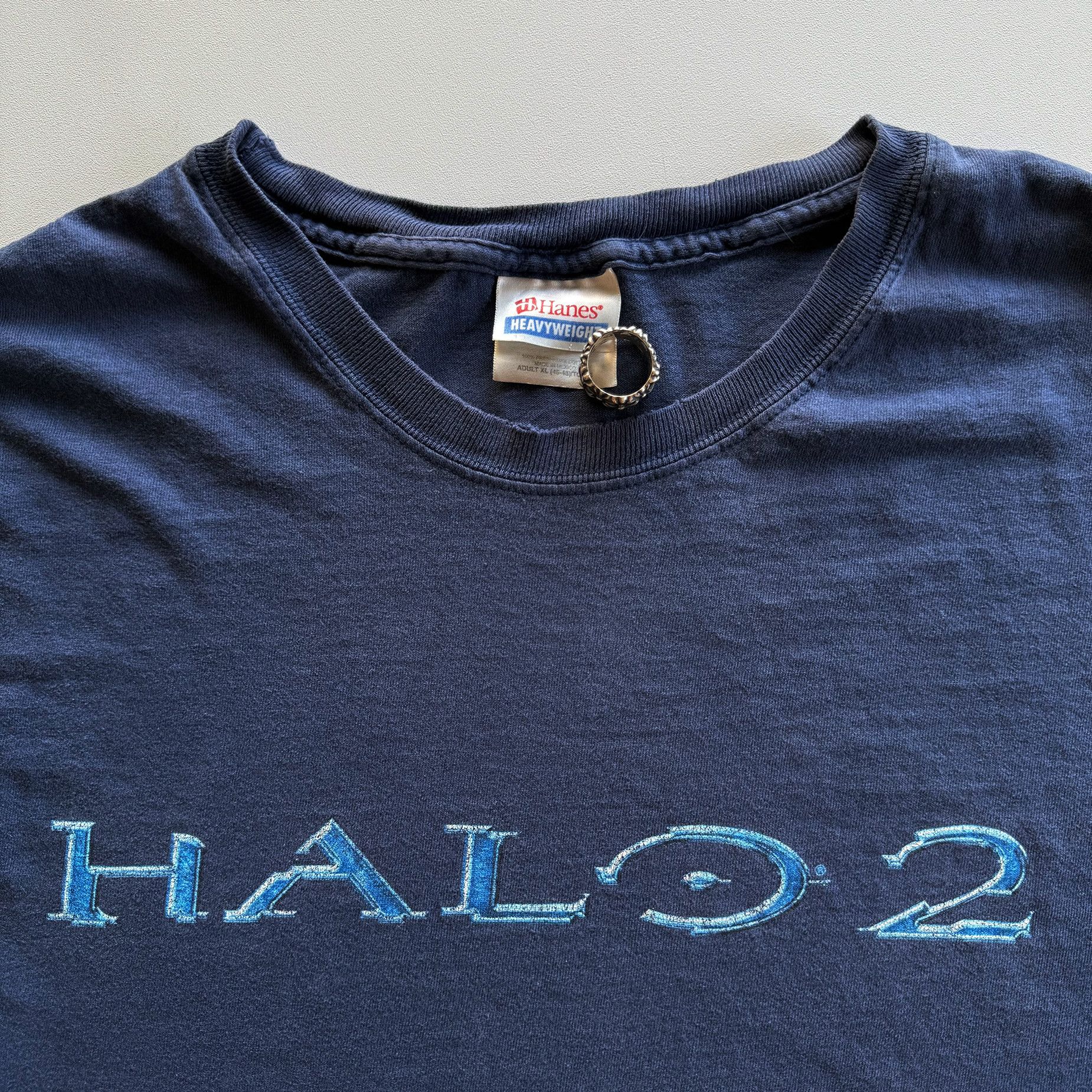 Halo 2004 Thrashed Vintage Halo 2 Logo Tee Size US XL / EU 56 / 4 - 7 Thumbnail