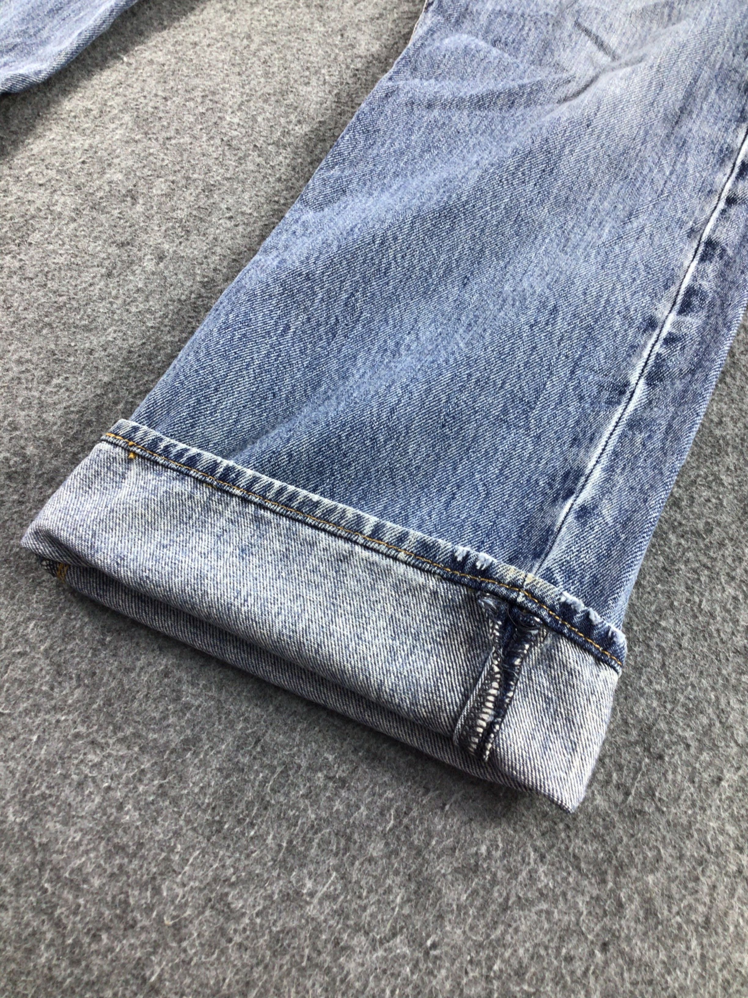 Levi's Distress Vintage Levis 501 Jeans Faded Blue Denim -J409 Size US 36 / EU 52 - 6 Thumbnail