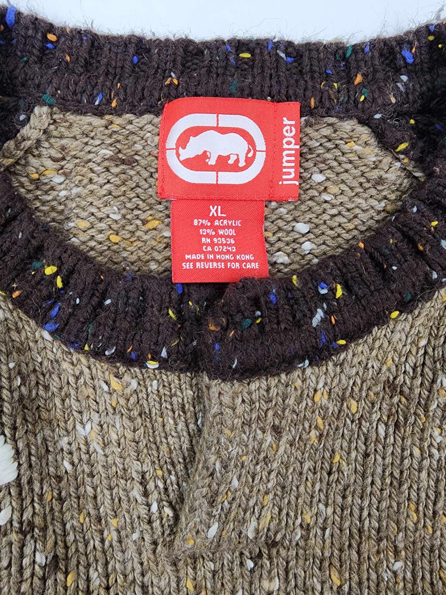 Ecko Unltd. Rare Ecko Knit Sweater 2002 – Dark & Light Brown – Size XL Size US XL / EU 56 / 4 - 10 Thumbnail