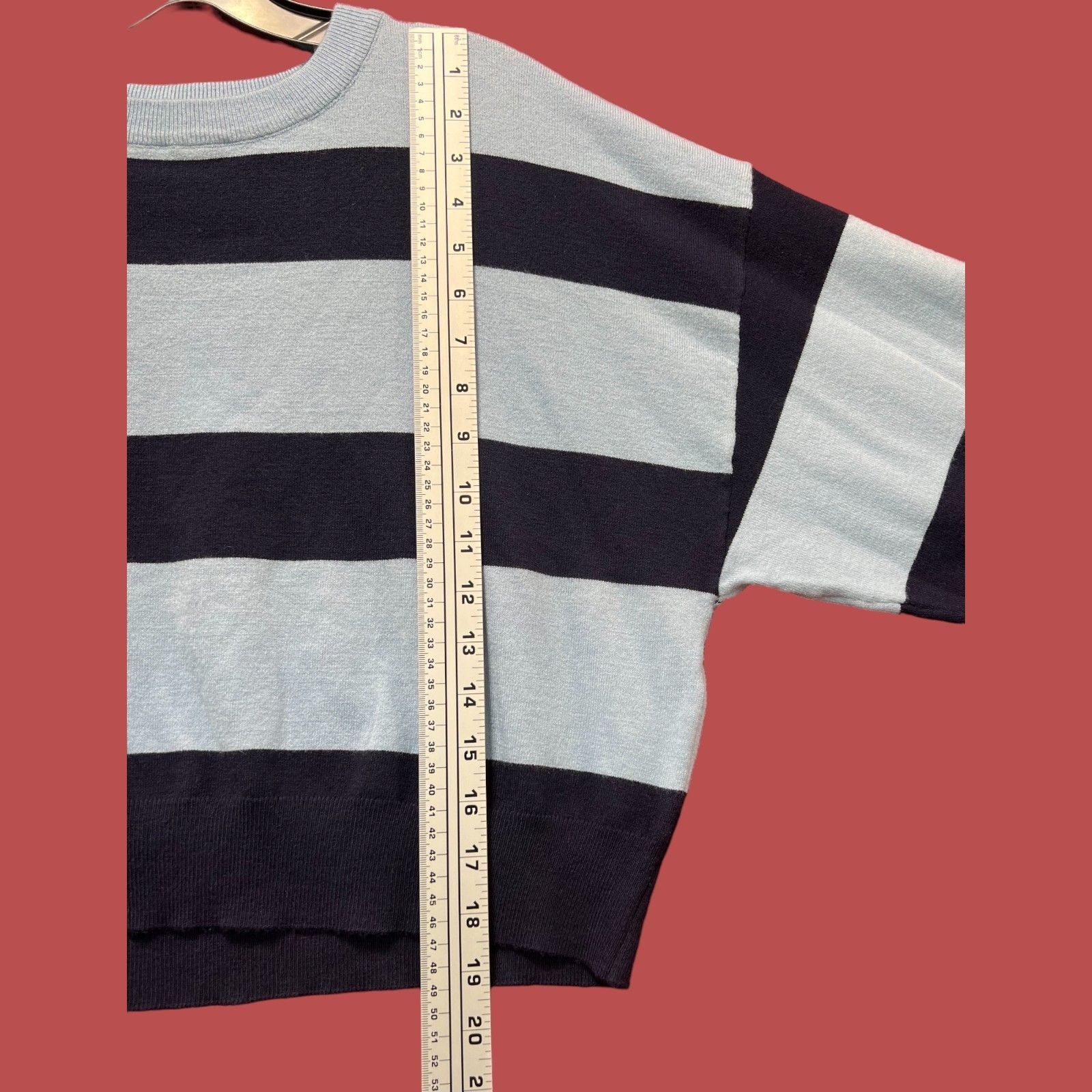 rue21 Rue 21 - Women's Round Neck Long Sleeve Sweater - Light Blue Size L / US 10 / IT 46 - 6 Thumbnail