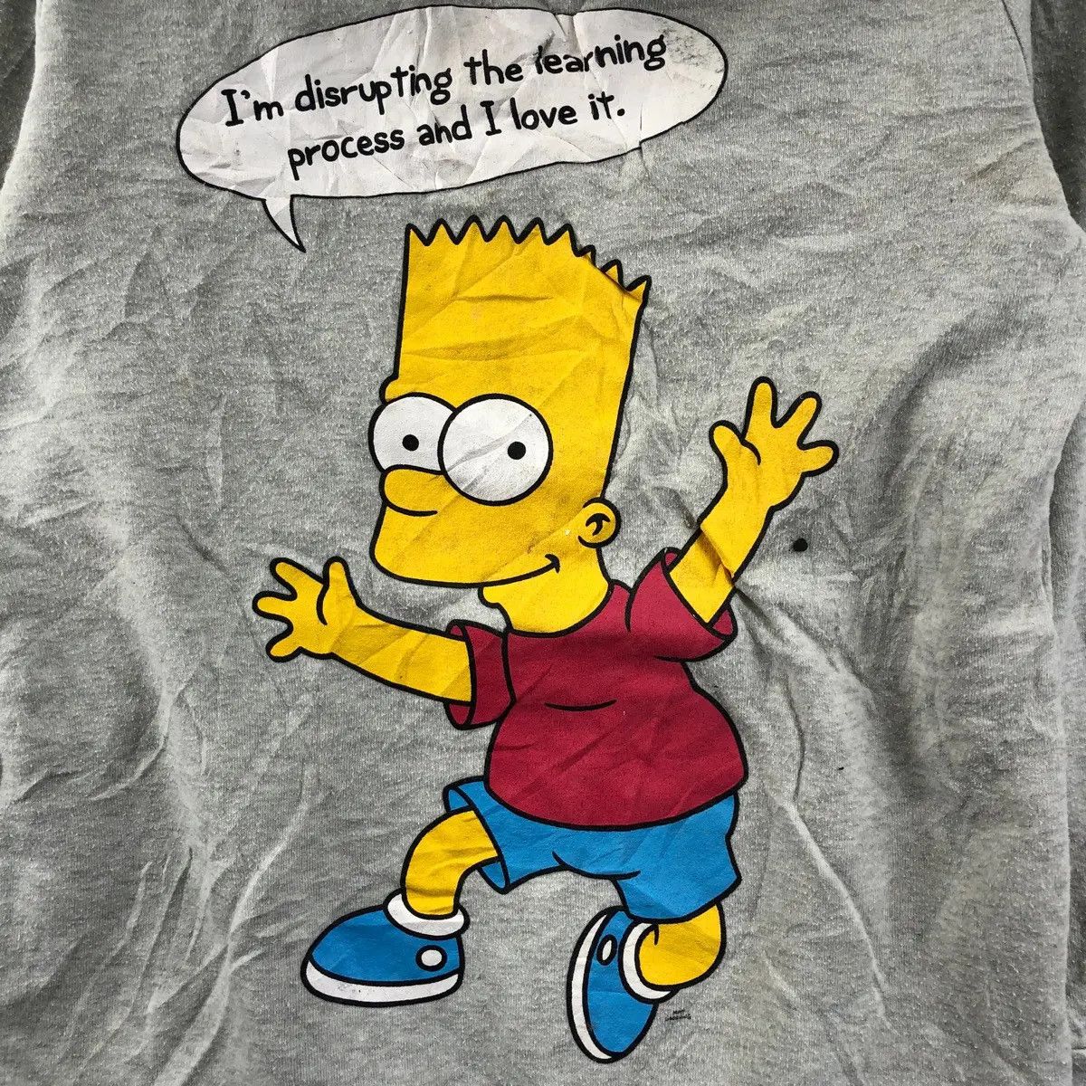 The Simpsons Vtg 90’ BART THE SIMPSONS Cartoon Skateboard Hoodie Size US M / EU 48-50 / 2 - 4 Thumbnail