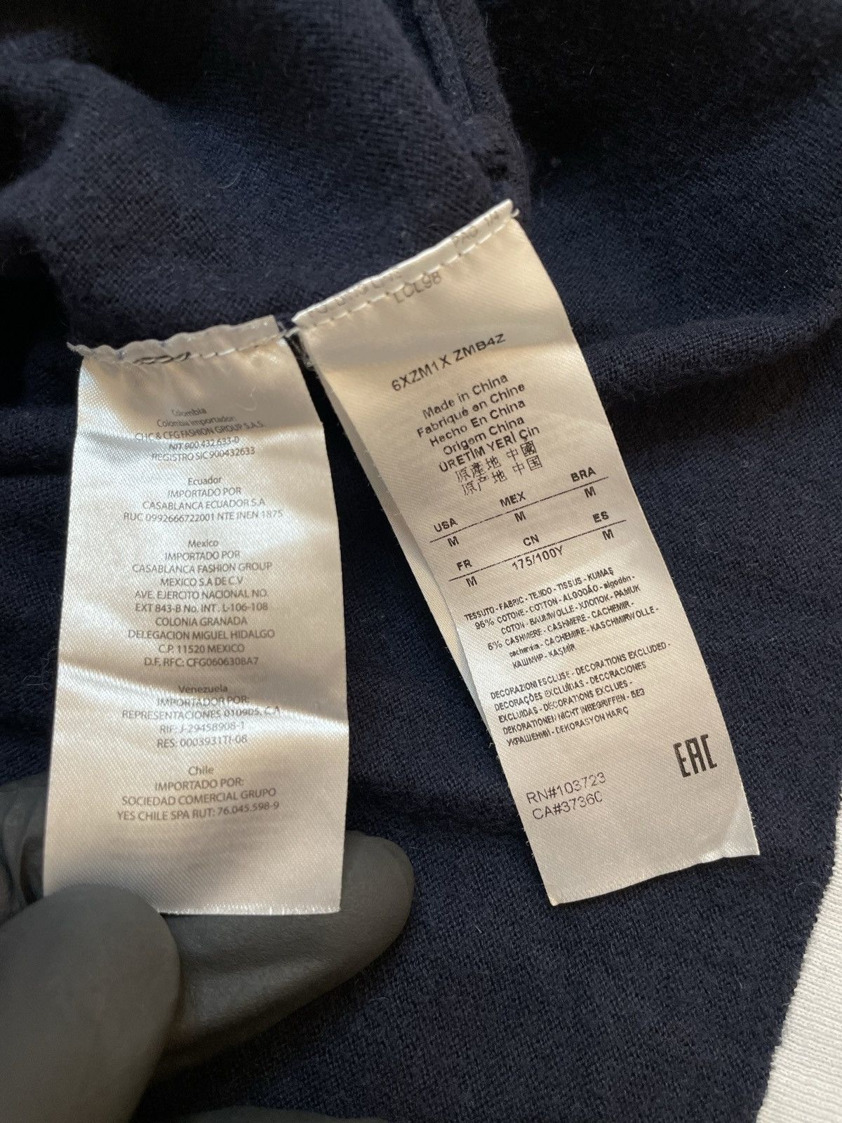 Armani Exchange Armani Exchange cotton cashmere classic casual sweater Size US M / EU 48-50 / 2 - 3 Thumbnail