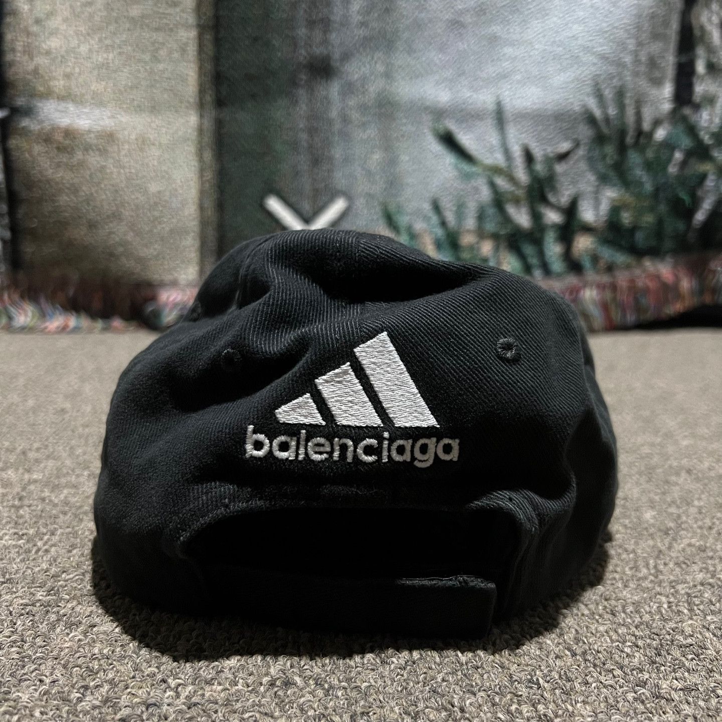 balenciaga adidasブラック ストライプ キャップ M 楽天市場】BALENCIAGA × ADIDAS バレンシアガ アディダス コラボ