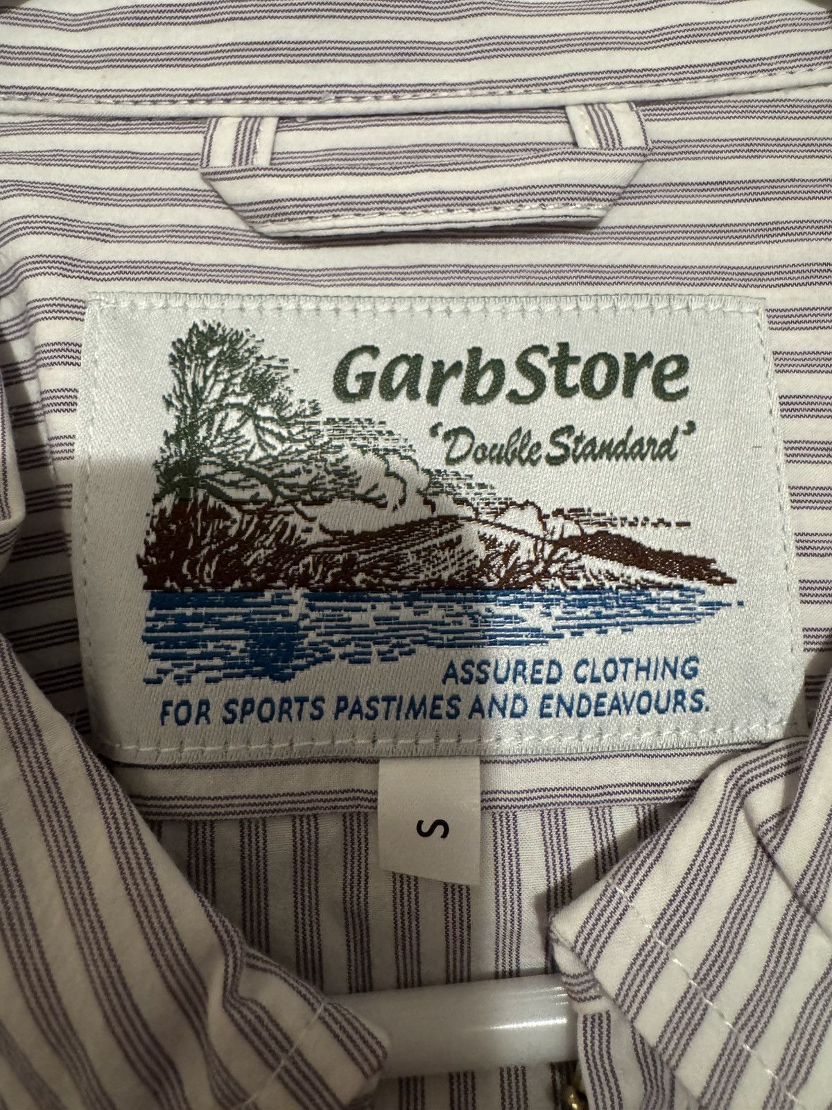 Garbstore Garbstore Grande Zip Shirt Purple Stripe Size US S / EU 44-46 / 1 - 4 Thumbnail