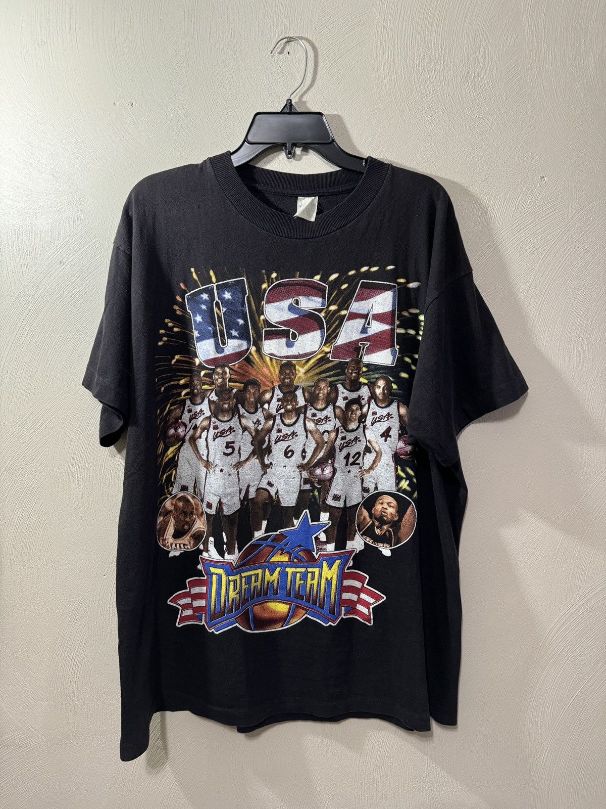 Vintage 90s NBA Dream Team USA Olympics Rap Tee Size XL