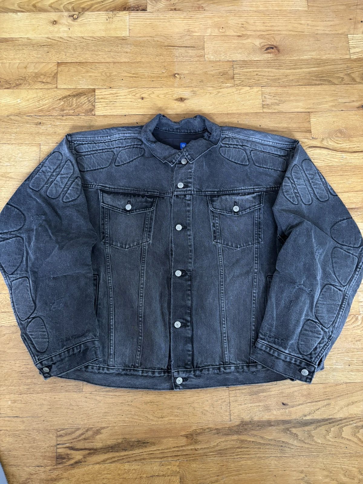 Yeezy Gap Balenciaga Black Denim Jacket