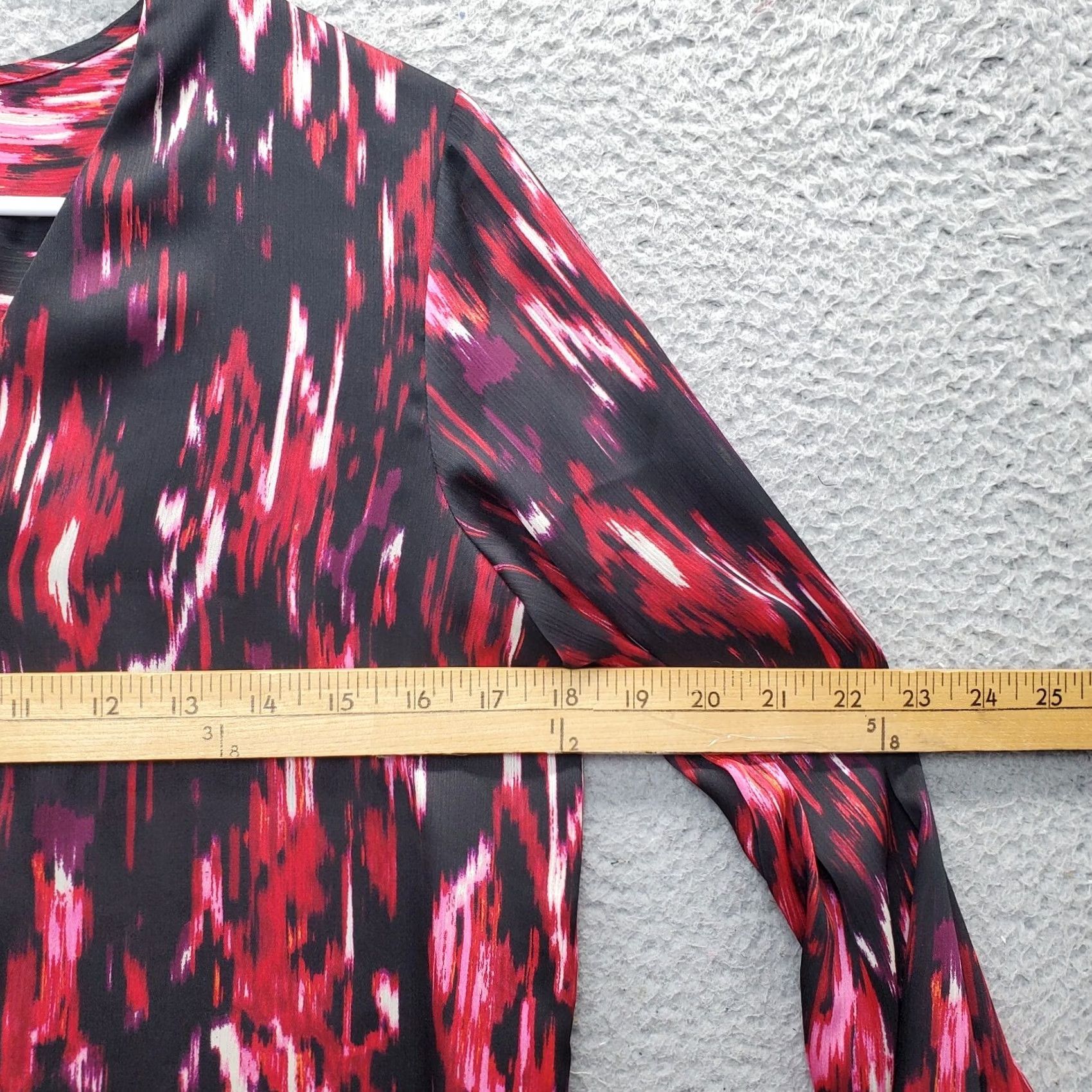 Vince Camuto Vince Camuto Blouse Women's XS Multicolor Long Sleeve V-Neck Oversized Shirt Top Size XS / US 0-2 / IT 36-38 - 7 Thumbnail