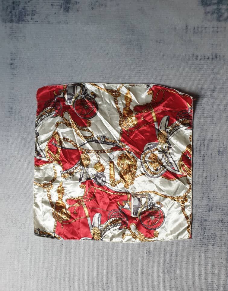 Japanese Brand Unnamed baroque style Red colour handkerchief Size ONE SIZE - 1 Thumbnail