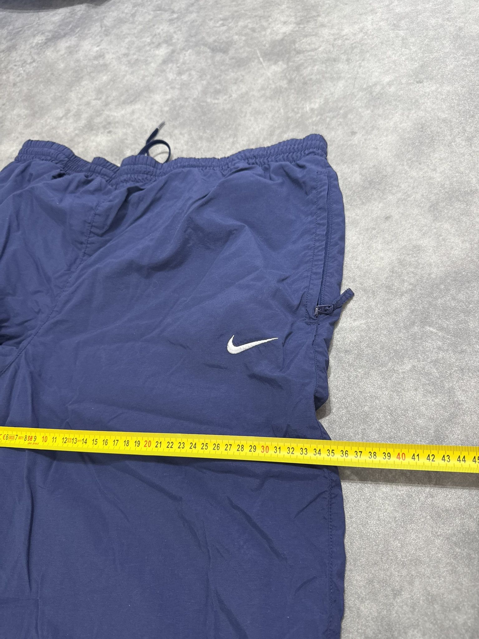 Nike Vintage Nike Navy Blue Windbreaker Track Pants 90s Size US 33 - 6 Thumbnail