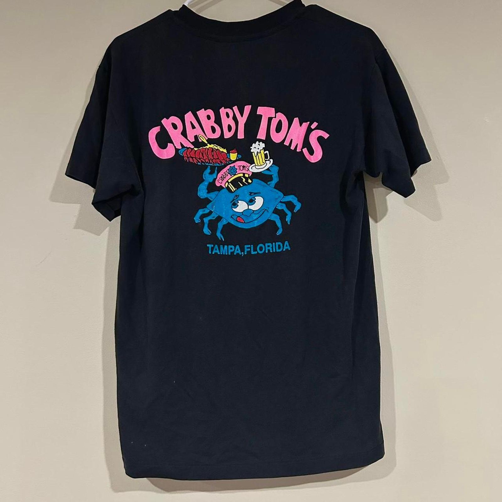 Hanes Vintage Crabby Tom’s Tampa Florida Shirt Size US M / EU 48-50 / 2 - 1 Thumbnail