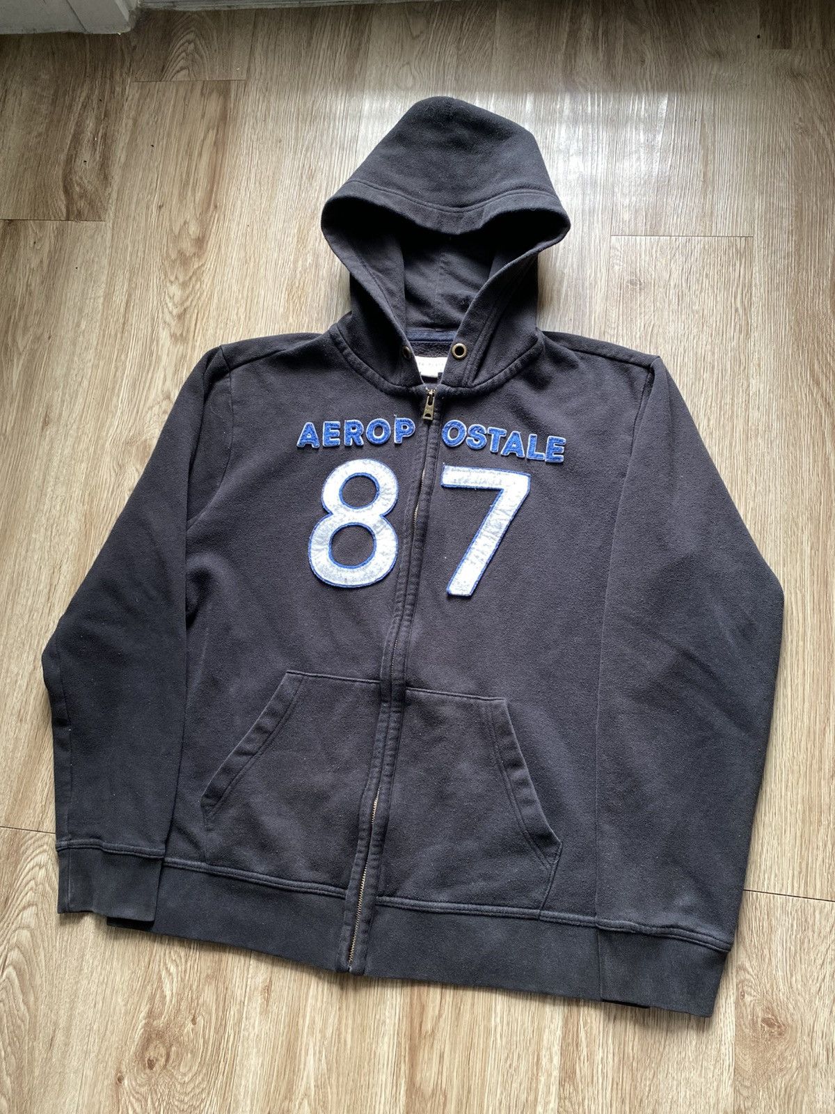 Aeropostale Aerpostale #87 Zip Up Hoodie Size US XL / EU 56 / 4 - 4 Thumbnail