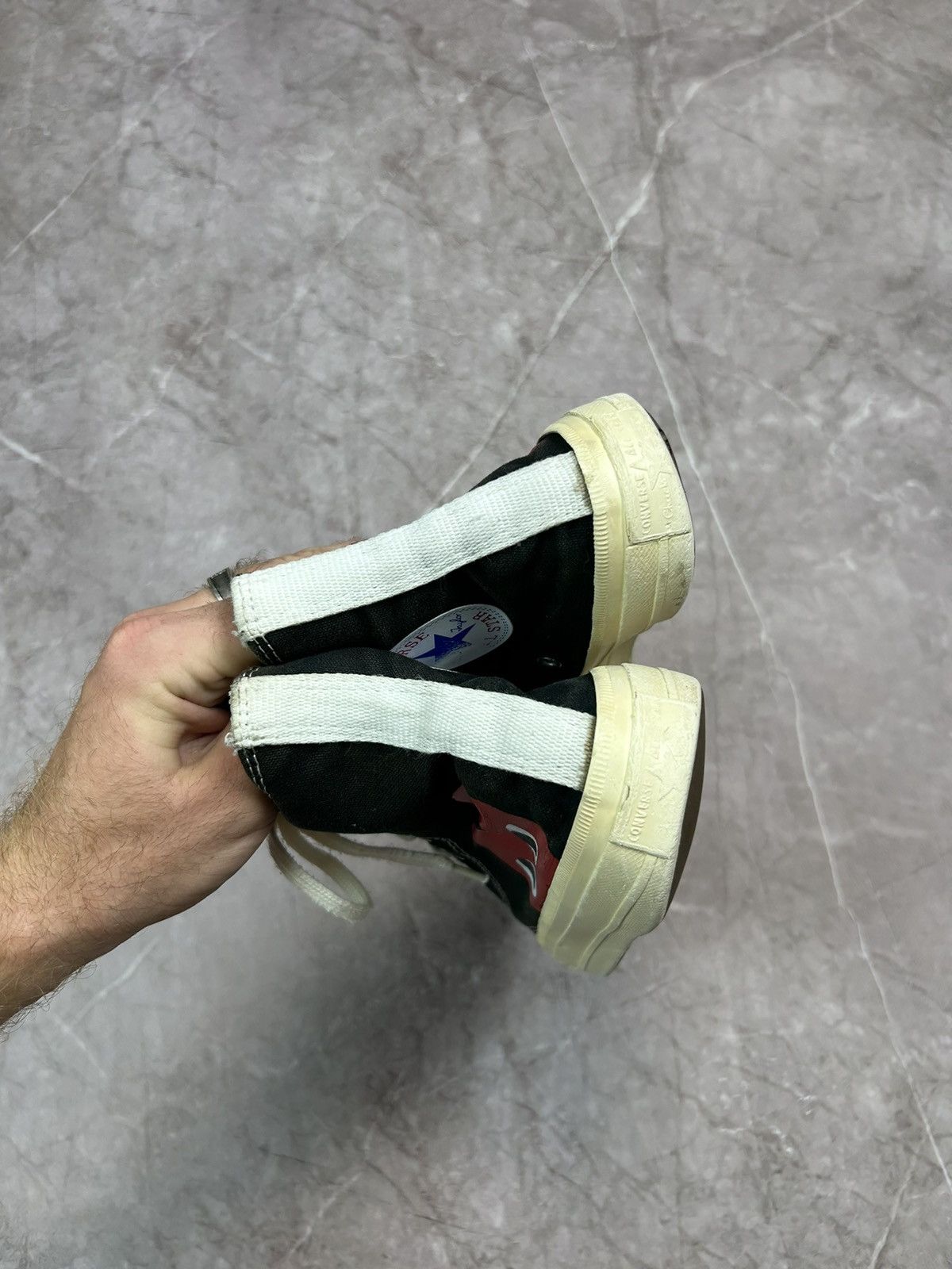 Comme des Garcons × Comme des Garcons PLAY × Converse Comme Des Garcons CDG PLAY x Converse Chuck Taylor 70s High Size US 7.5 / EU 40-41 - 10 Thumbnail