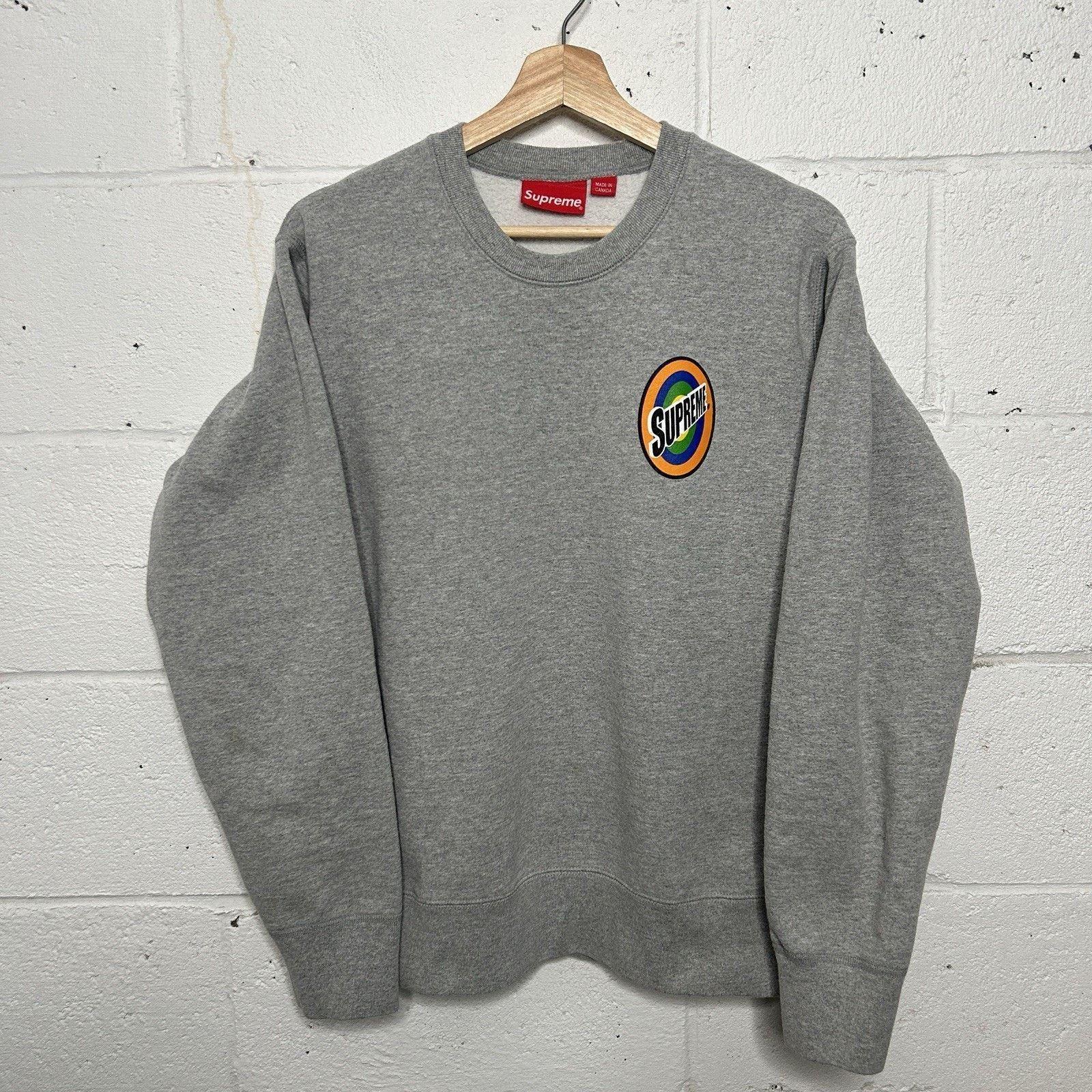 Supreme Supreme Tide Spin Logo Crewneck Sweatshirt “Grey” SS16 Size US M / EU 48-50 / 2 - 3 Thumbnail