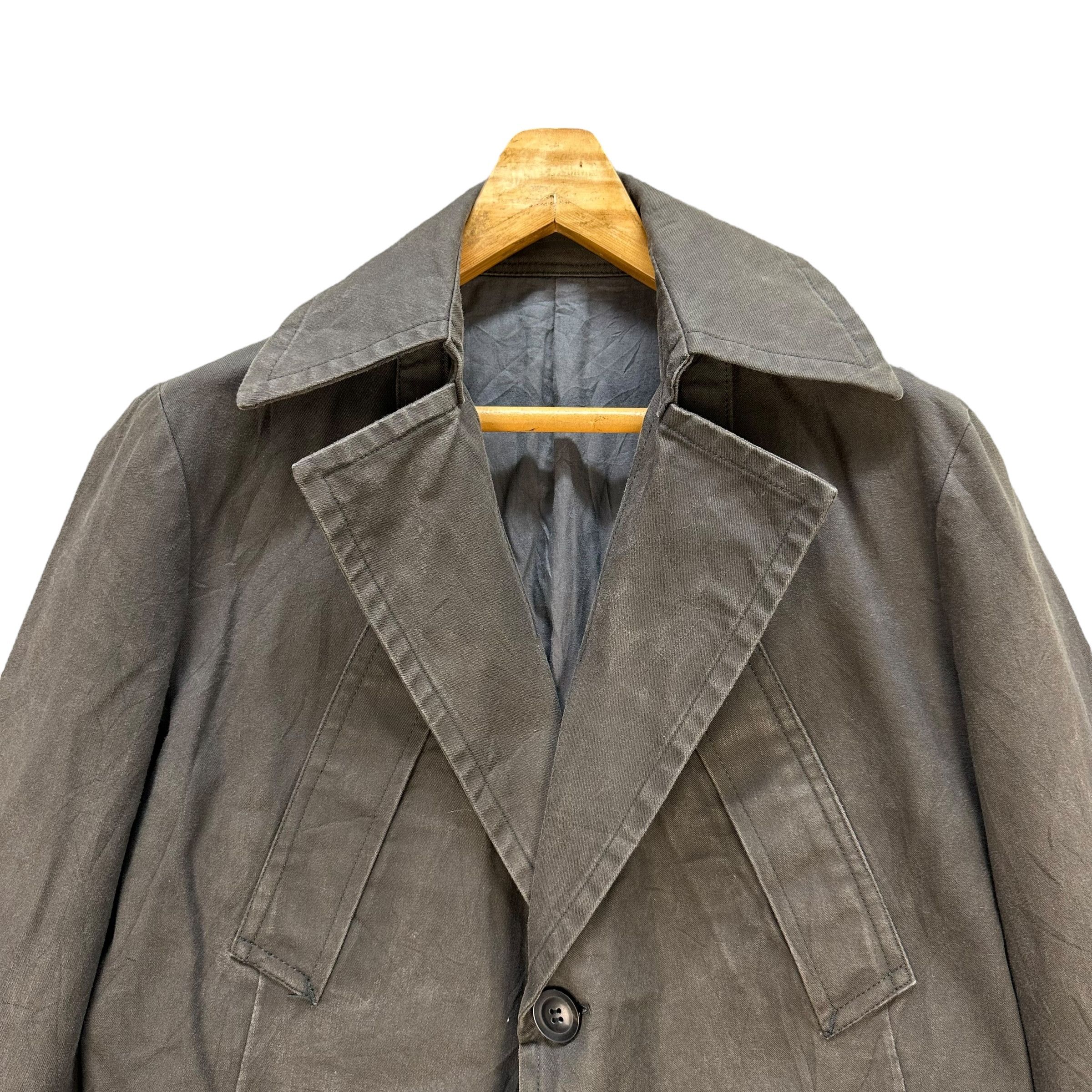 Y's Y's Single Button Trench Coat Jacket Avant Garde #A51-1184 Size US L / EU 52-54 / 3 - 2 Thumbnail