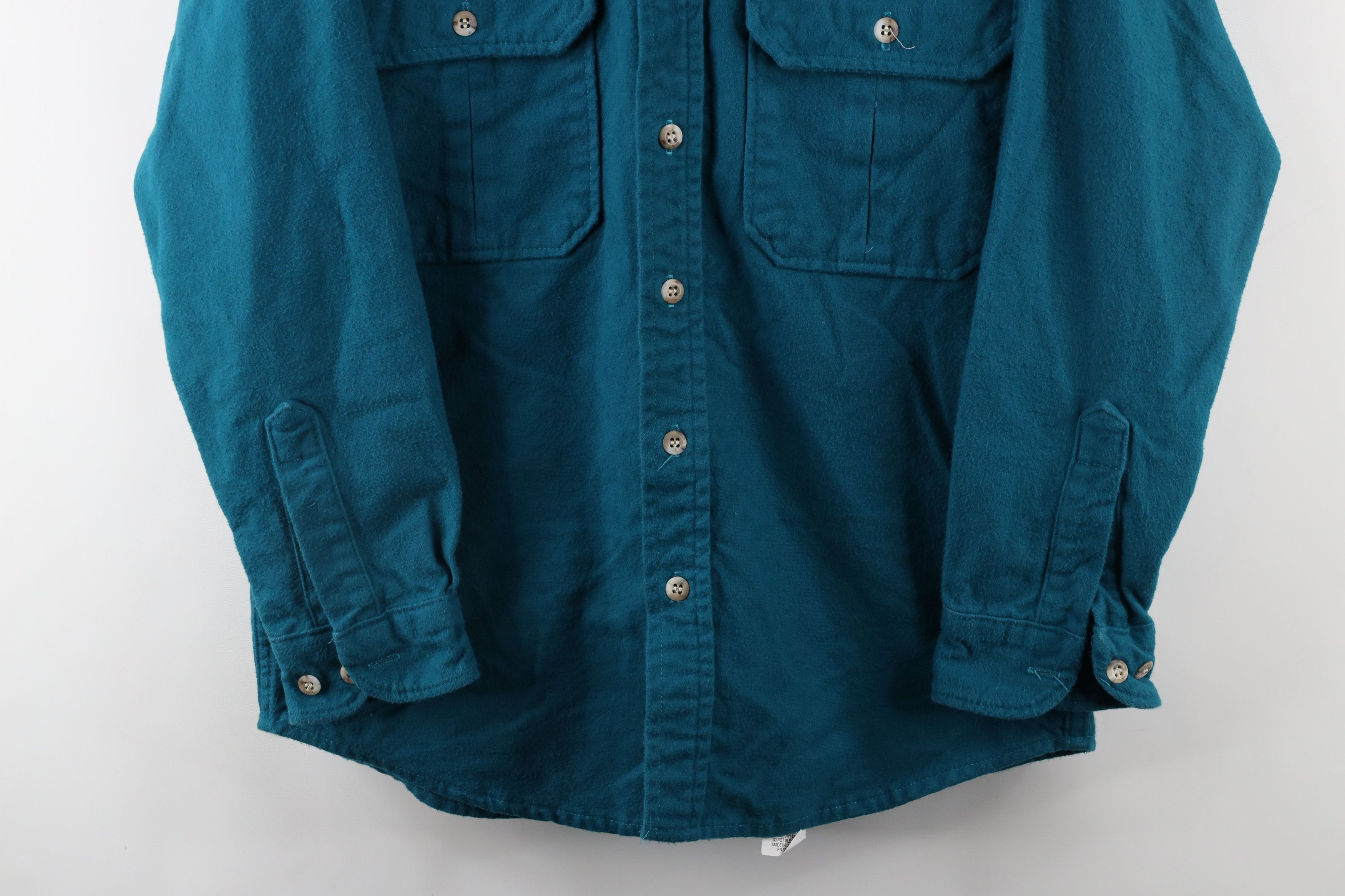 Cabelas × Vintage Vintage 90s Cabelas Cloth Button Shirt Blue Cotton USA Size US M / EU 48-50 / 2 - 3 Thumbnail