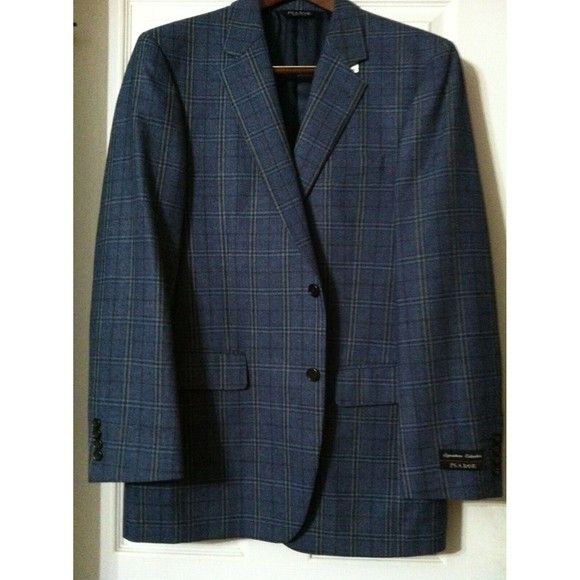 Jos. A. Bank JOS.A.BANK MENS NEW 100%WOOL SPORT COAT JACKET BLAZER 40L Size 40L - 1 Thumbnail