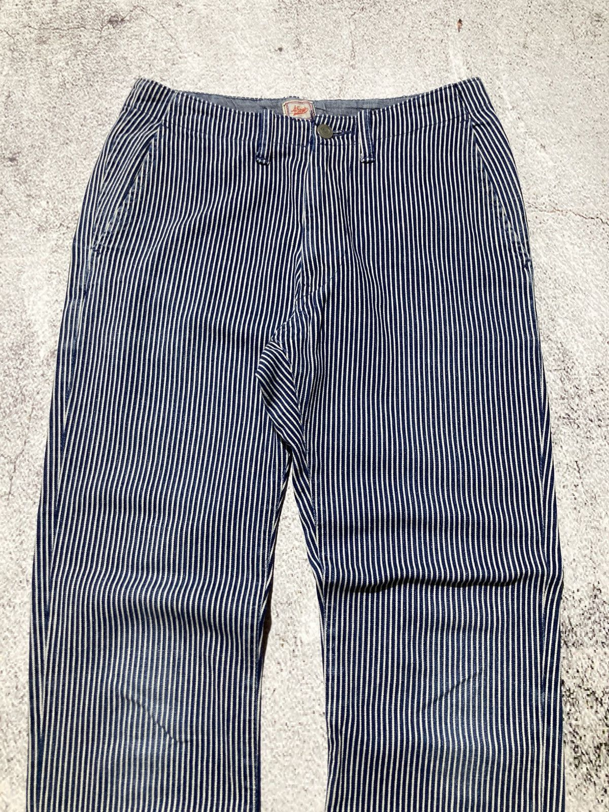 45rpm 🇯🇵 Vintage 45rpm Japan Hickory Stripe Pants Made In Japan Size US 27 - 2 Thumbnail