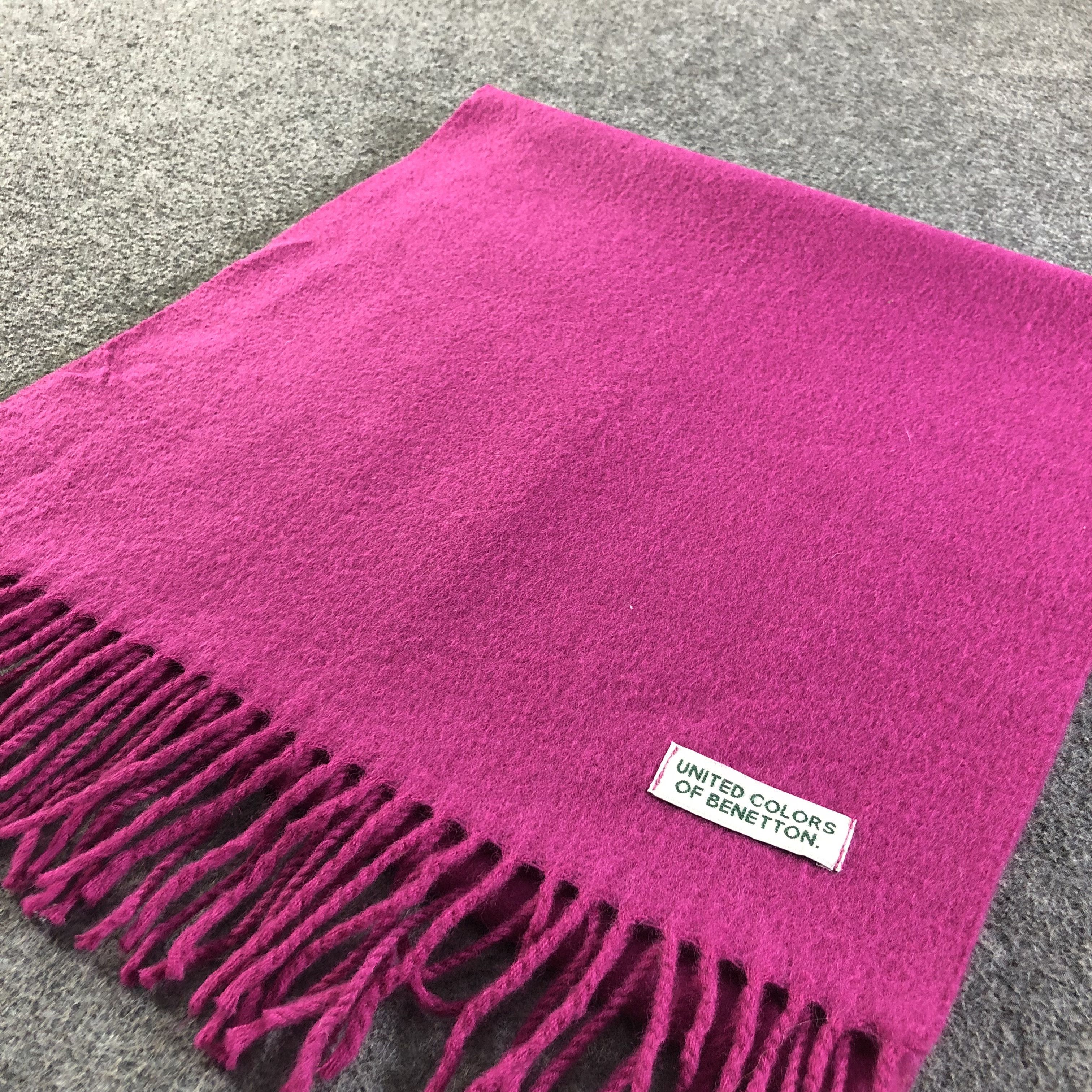 United Colors Of Benetton United Colors Of Benetton Wool Scarf Muffler V1834 Size ONE SIZE - 3 Thumbnail