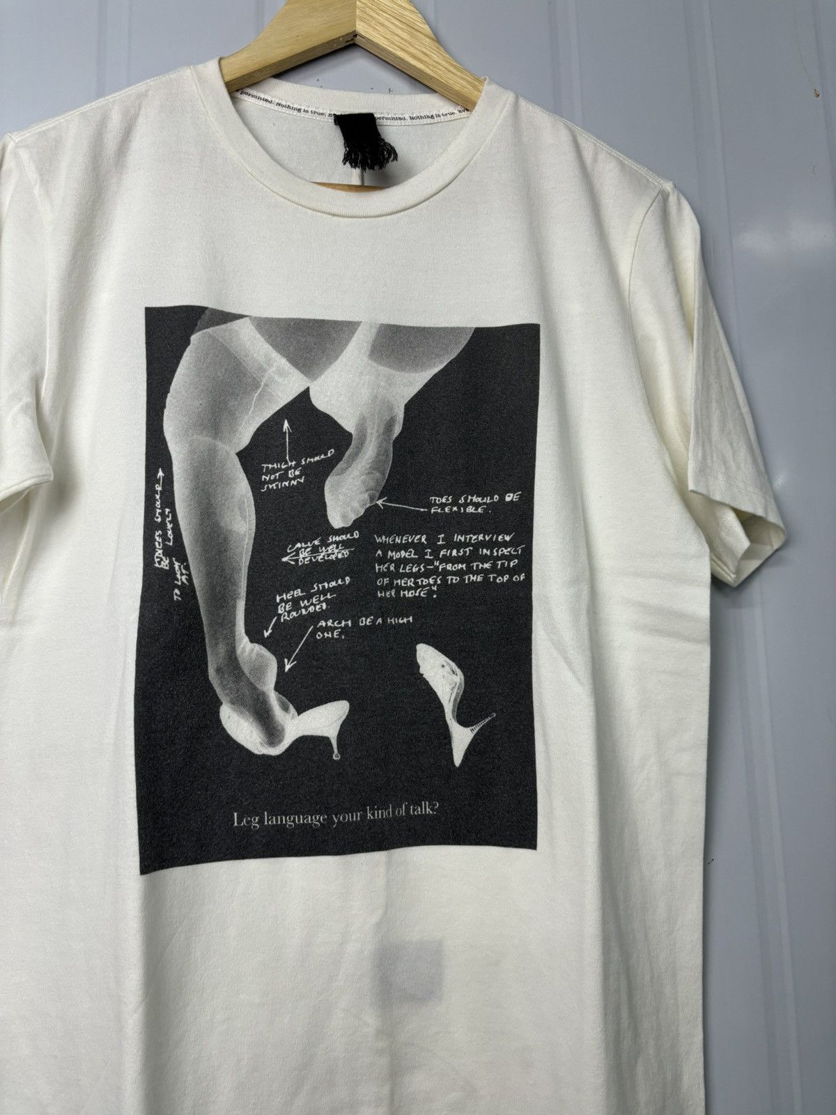 Vintage RARE! Vintage 90’s Phototee Leg Parody Size US M / EU 48-50 / 2 - 1 Thumbnail