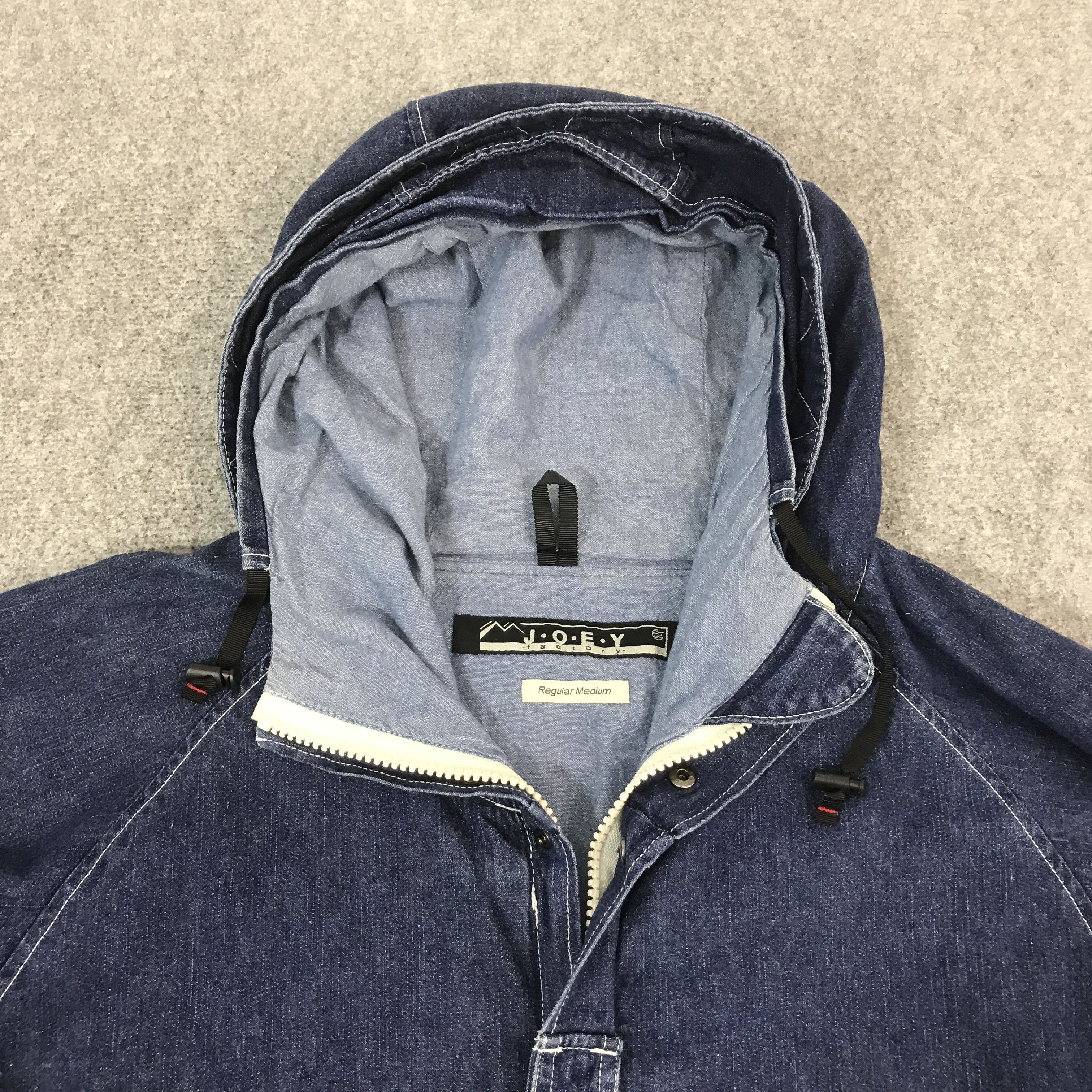 Japanese Brand JOEY FACTORY JAPAN STYLE DENIM HOODIES JACKET K69B5 Size US M / EU 48-50 / 2 - 8 Thumbnail