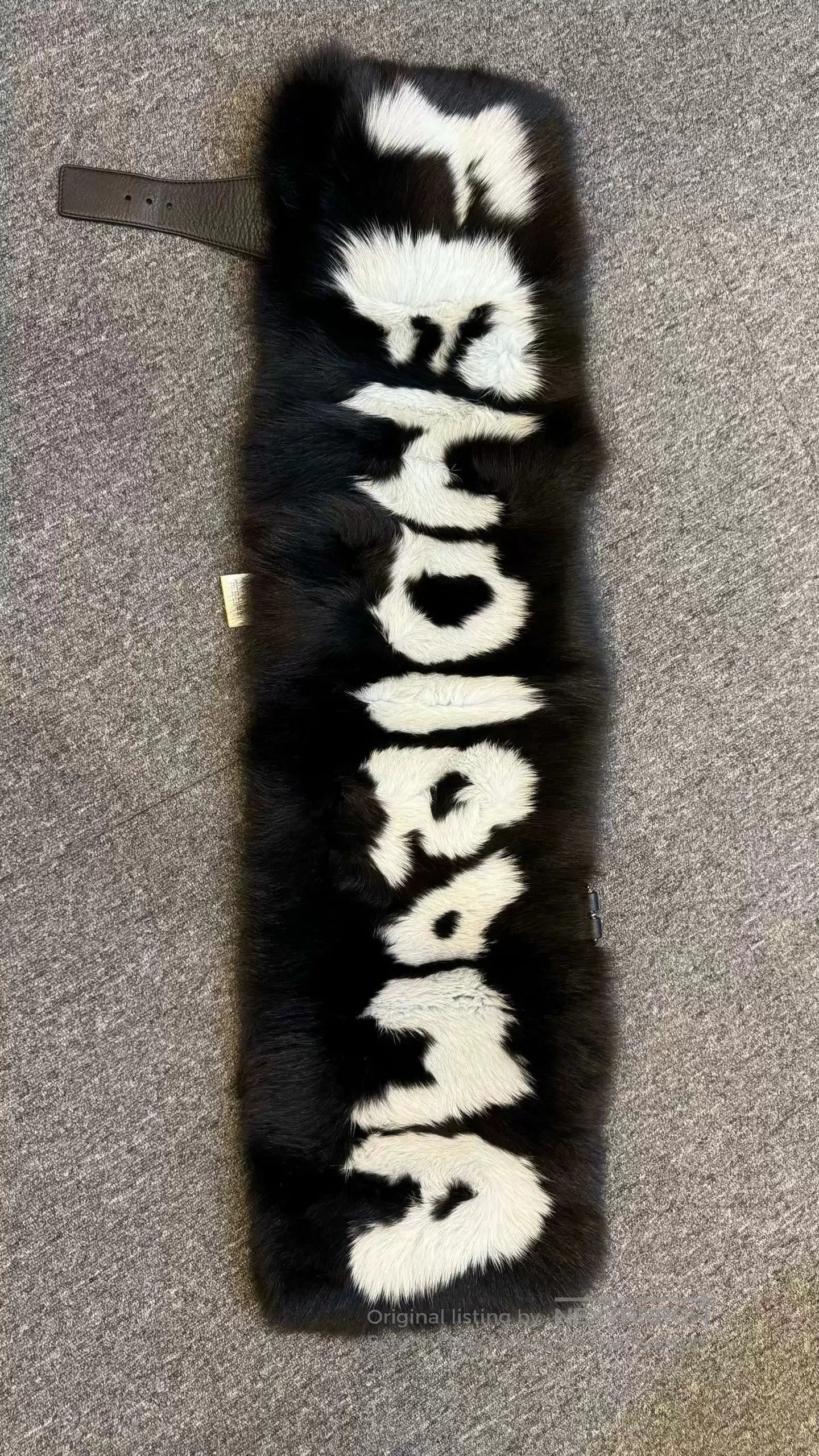 Fendi Fendi Fox Fur Black White Scarf. Size ONE SIZE - 1 Thumbnail