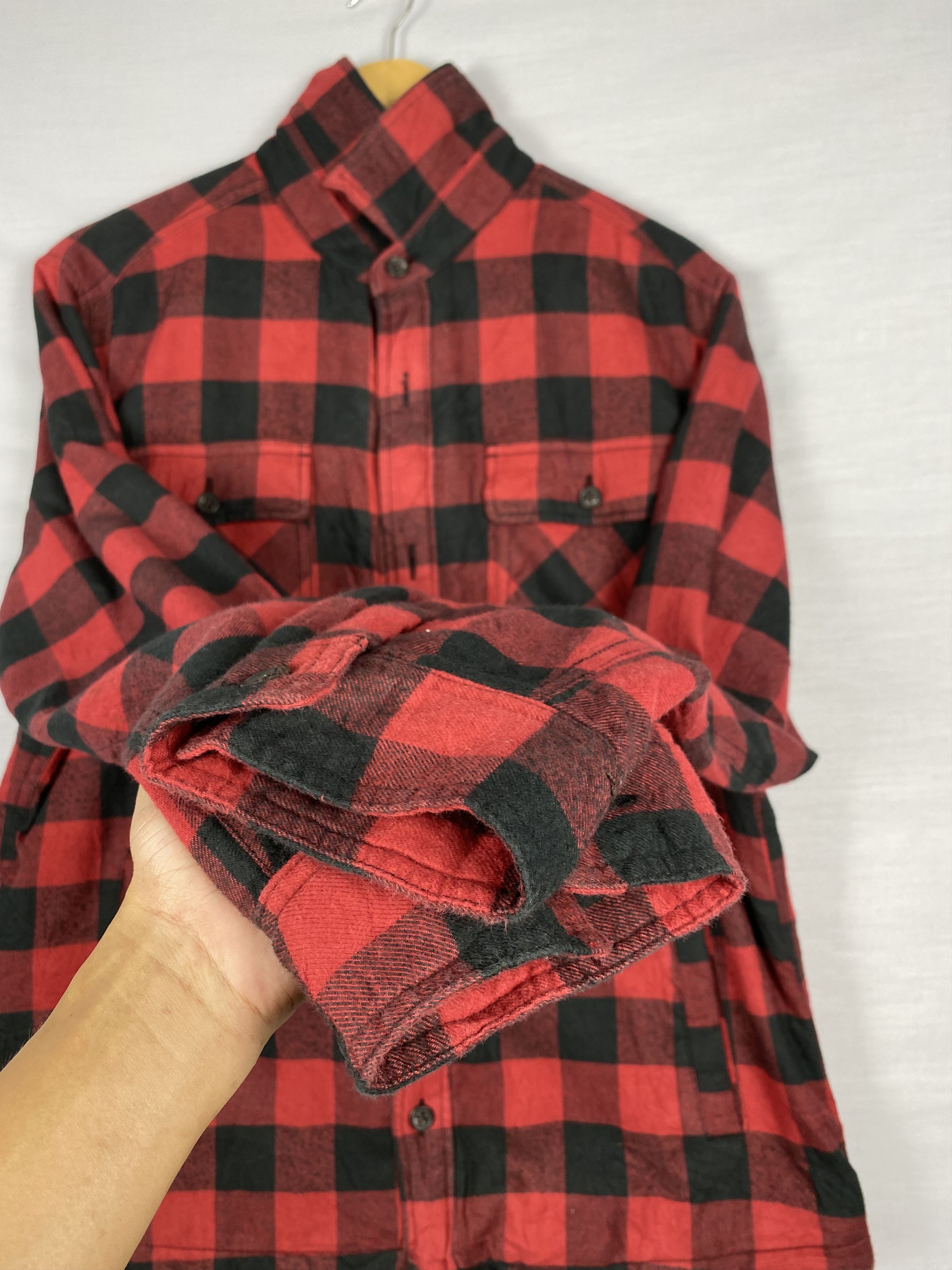 Uniqlo Vintage Uniqlo Flannel Sherpa Lining Button Up Jacket Size US XL / EU 56 / 4 - 4 Thumbnail