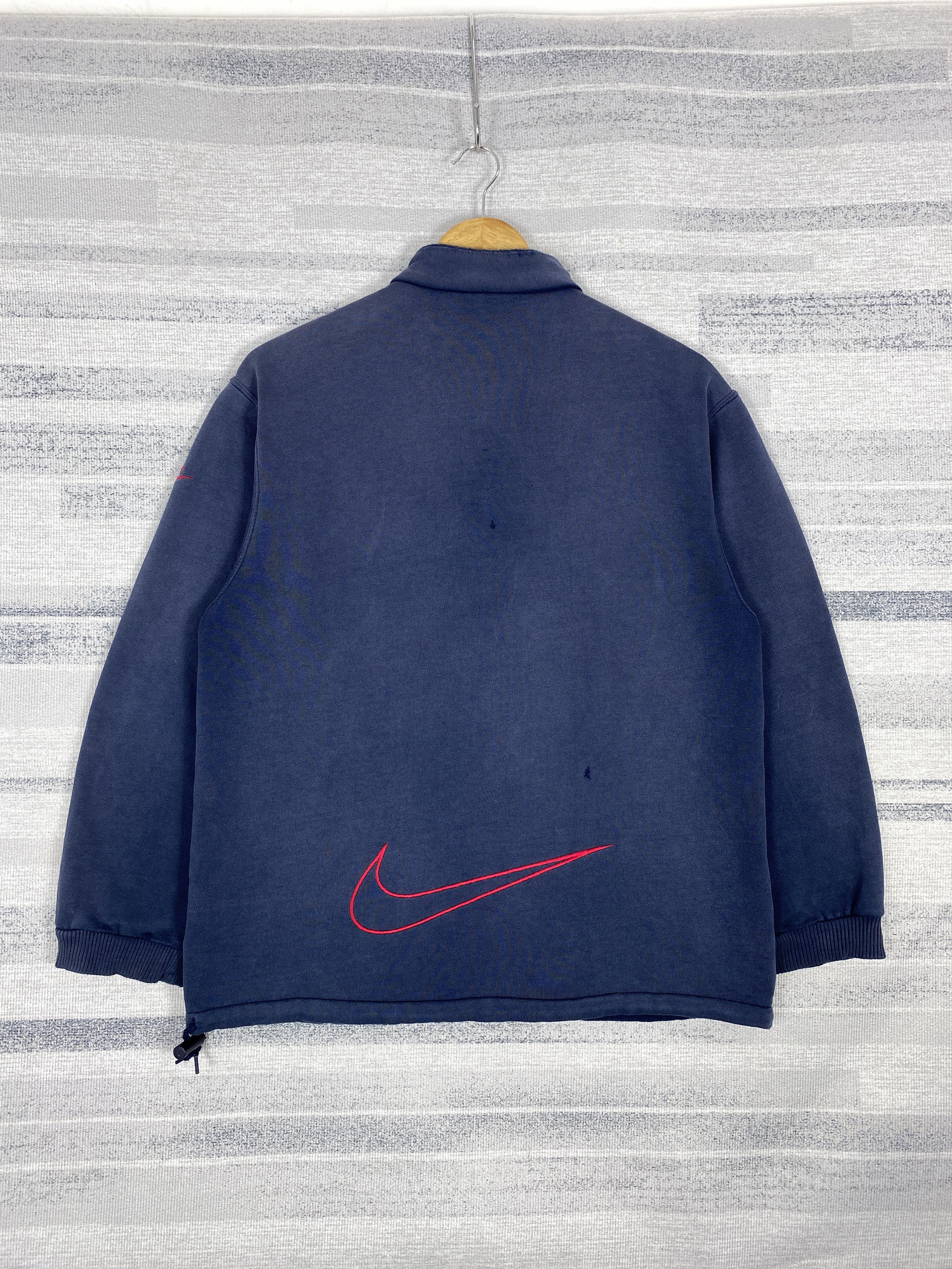 Nike × Vintage Vintage Nike Half Zipper Faded Sweatshirts Size US S / EU 44-46 / 1 - 7 Thumbnail