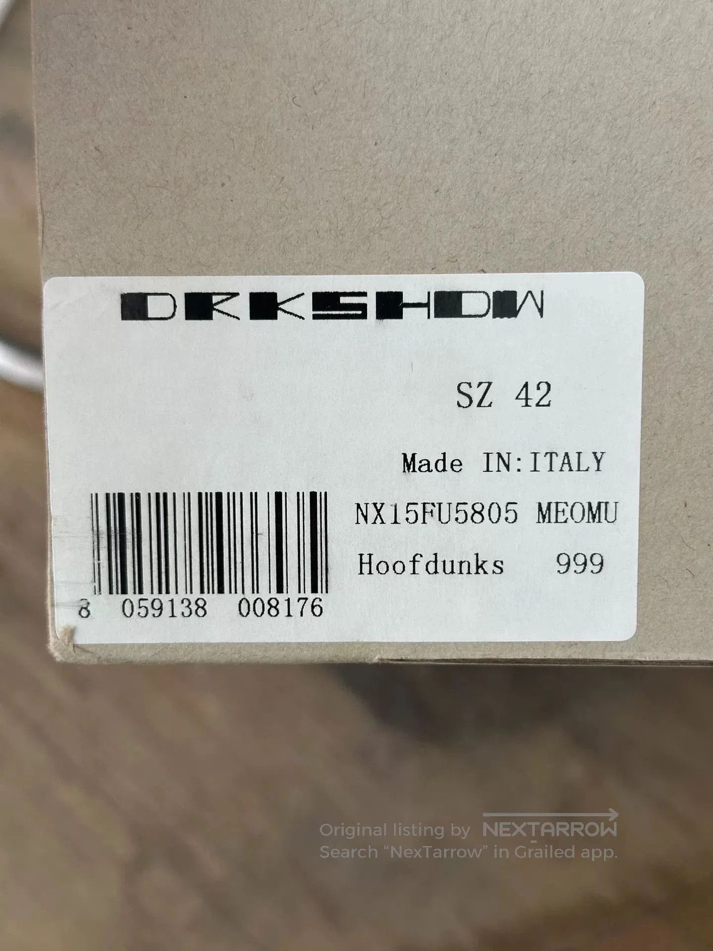 Rick Owens Drkshdw Rick Owens DRKSHDW Two-Tone Sneakers. Size US 9 / EU 42 - 9 Thumbnail