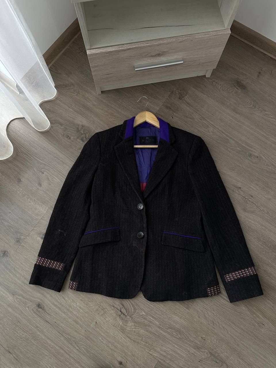 Etro × Vintage Vintage Etro Women’s Wool 2 Buttons Blazer Size M / US 6-8 / IT 42-44 - 1 Thumbnail