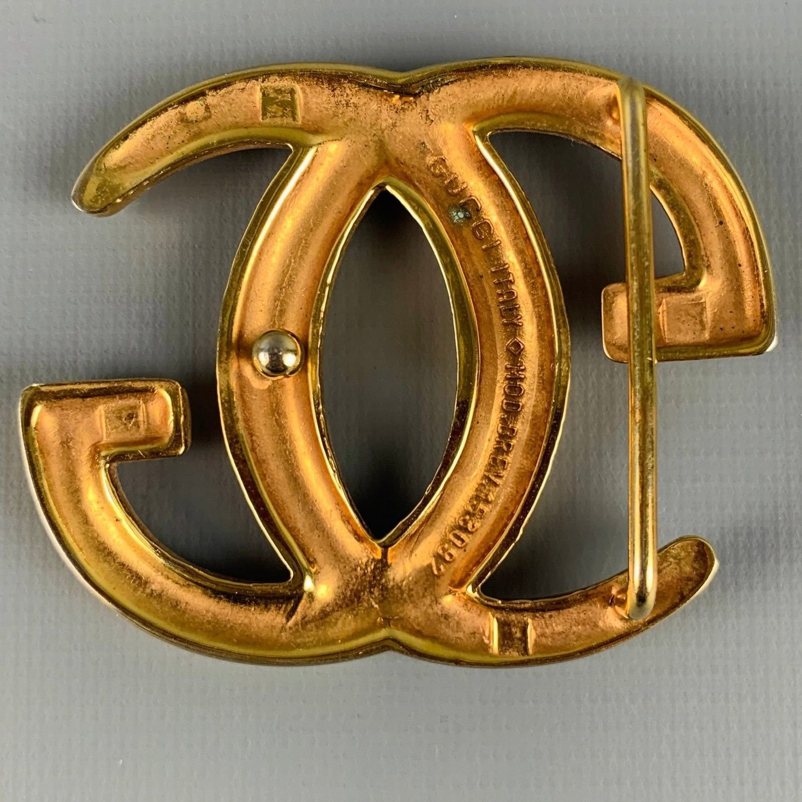 Gucci GUCCI Size L Metal GG Monogram Belt Buckle Size ONE SIZE - 2 Thumbnail