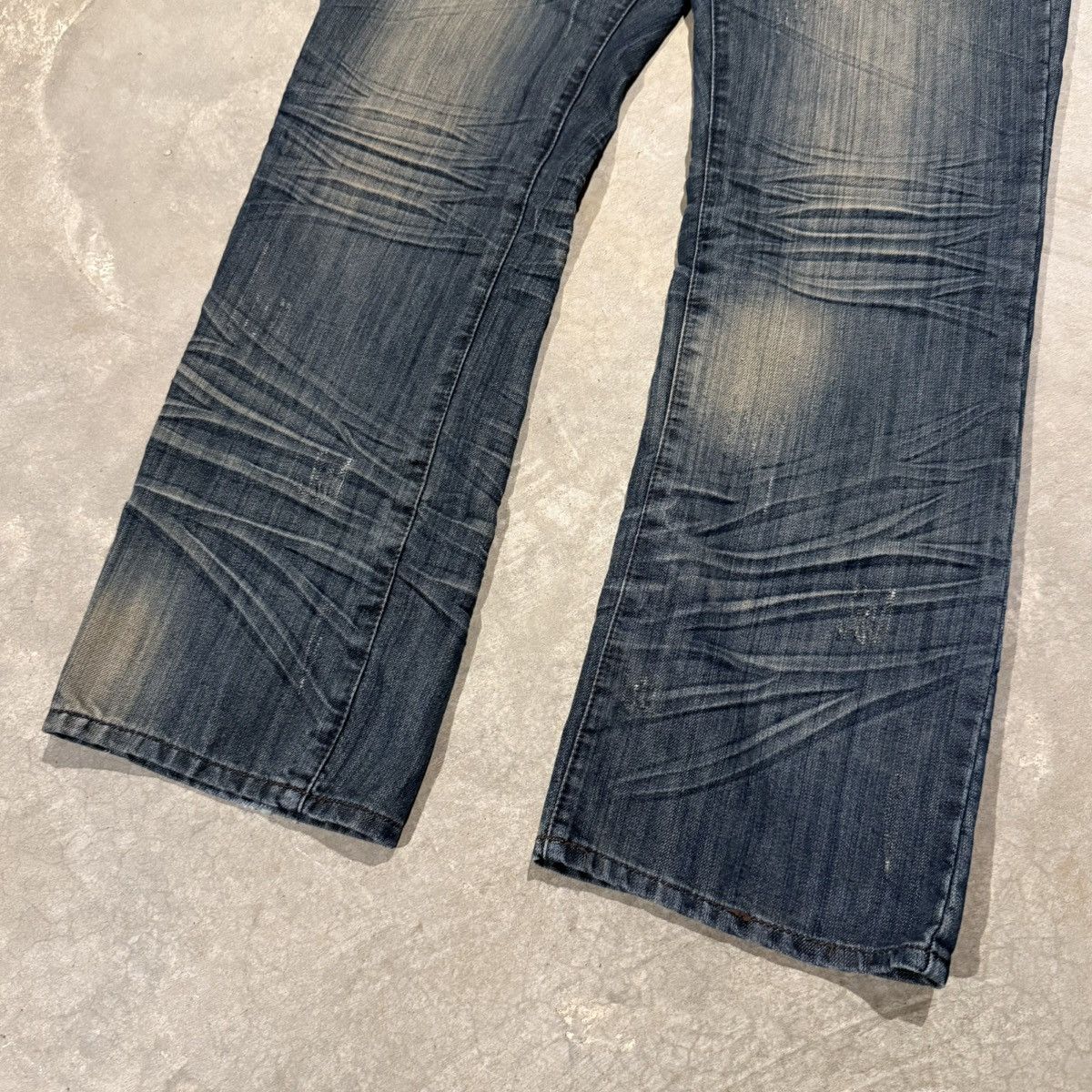 Japanese Brand 2000s Fusai Mud Wash Faded Baggy Jeans Hysteric Y2K ERD Hedi Size US 34 / EU 50 - 7 Thumbnail