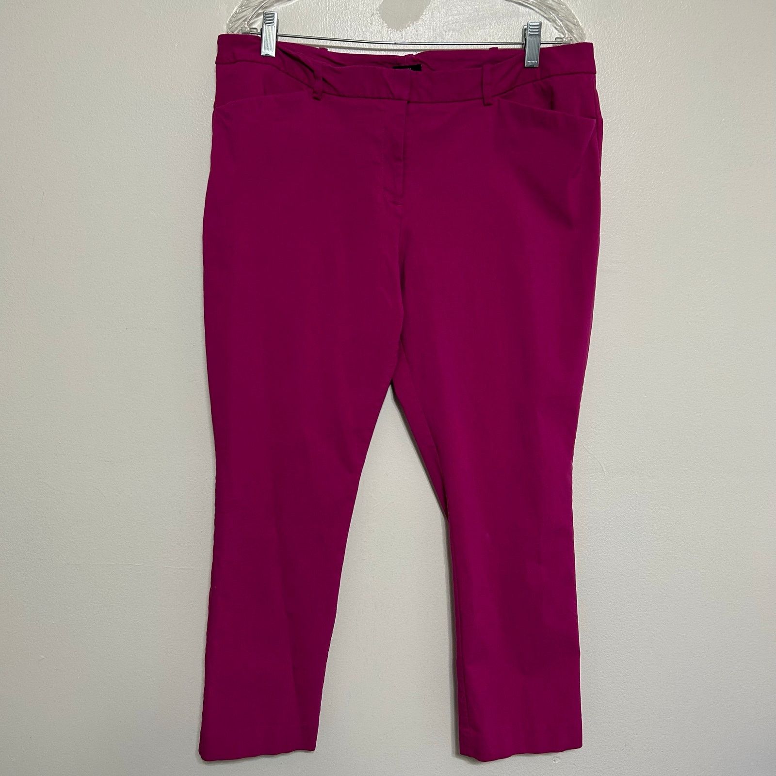 Worthington Worthington Raspberry Pink Slim Cropped Pants Size 16 Size 38" / US 16 / IT 52 - 1 Thumbnail