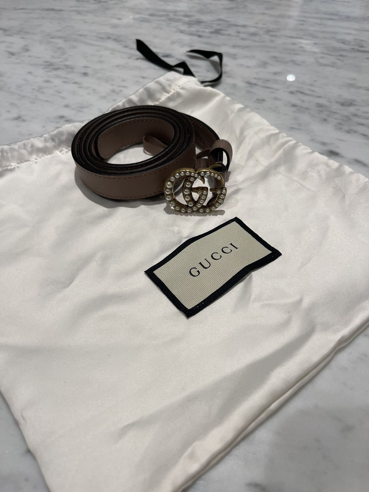 image of Gucci Belt in Beige, Women's