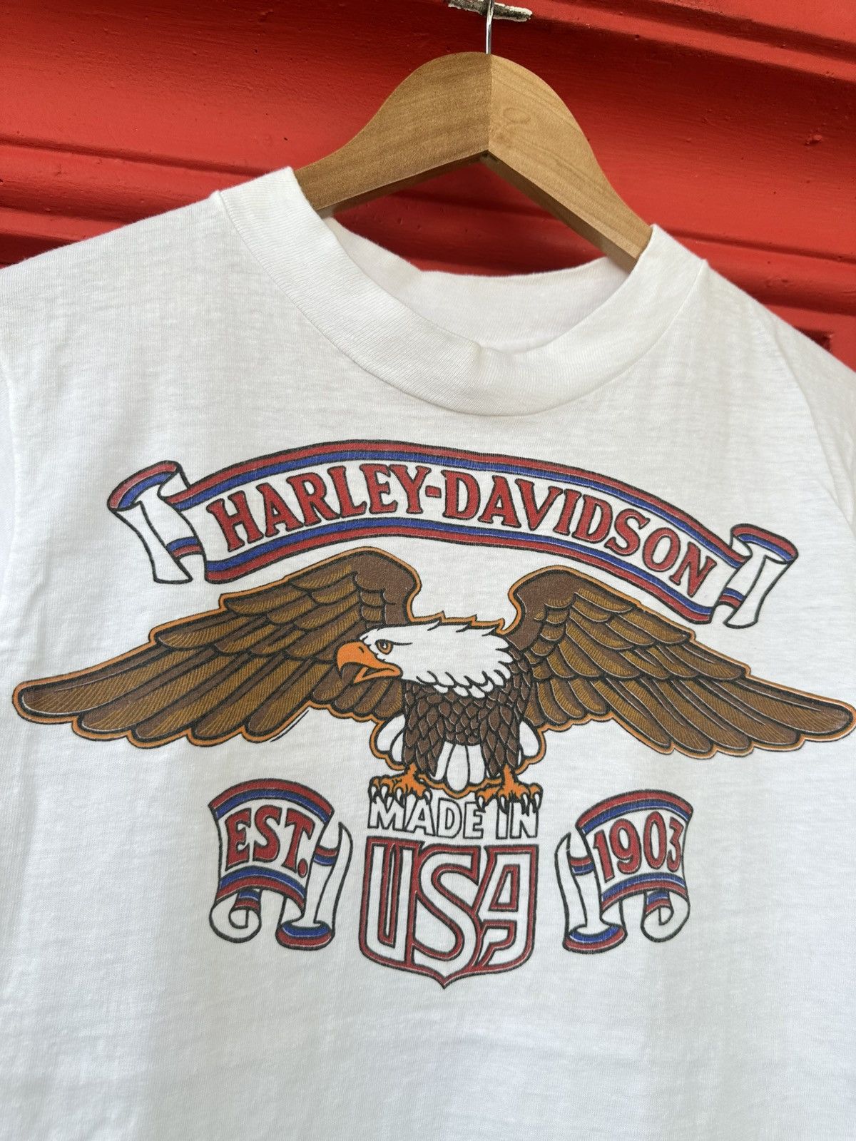 Harley Davidson Rare Vintage 70s Harley Davidson Chubbuck’s Tee Size US S / EU 44-46 / 1 - 3 Thumbnail