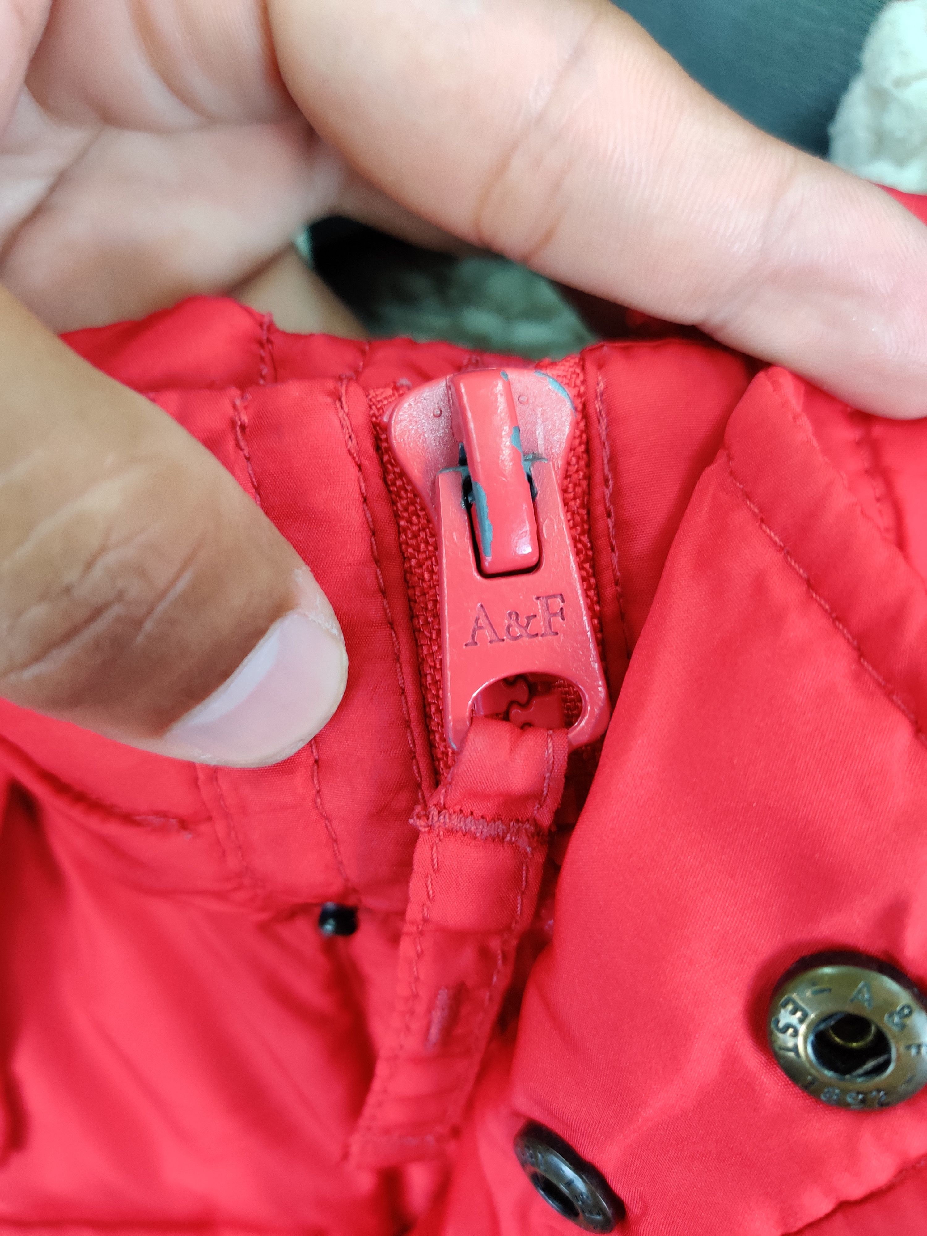 Abercrombie & Fitch Abercrombie & Fitch Quilted Sherpa Hooded Puffer Jacket Size US S / EU 44-46 / 1 - 8 Thumbnail