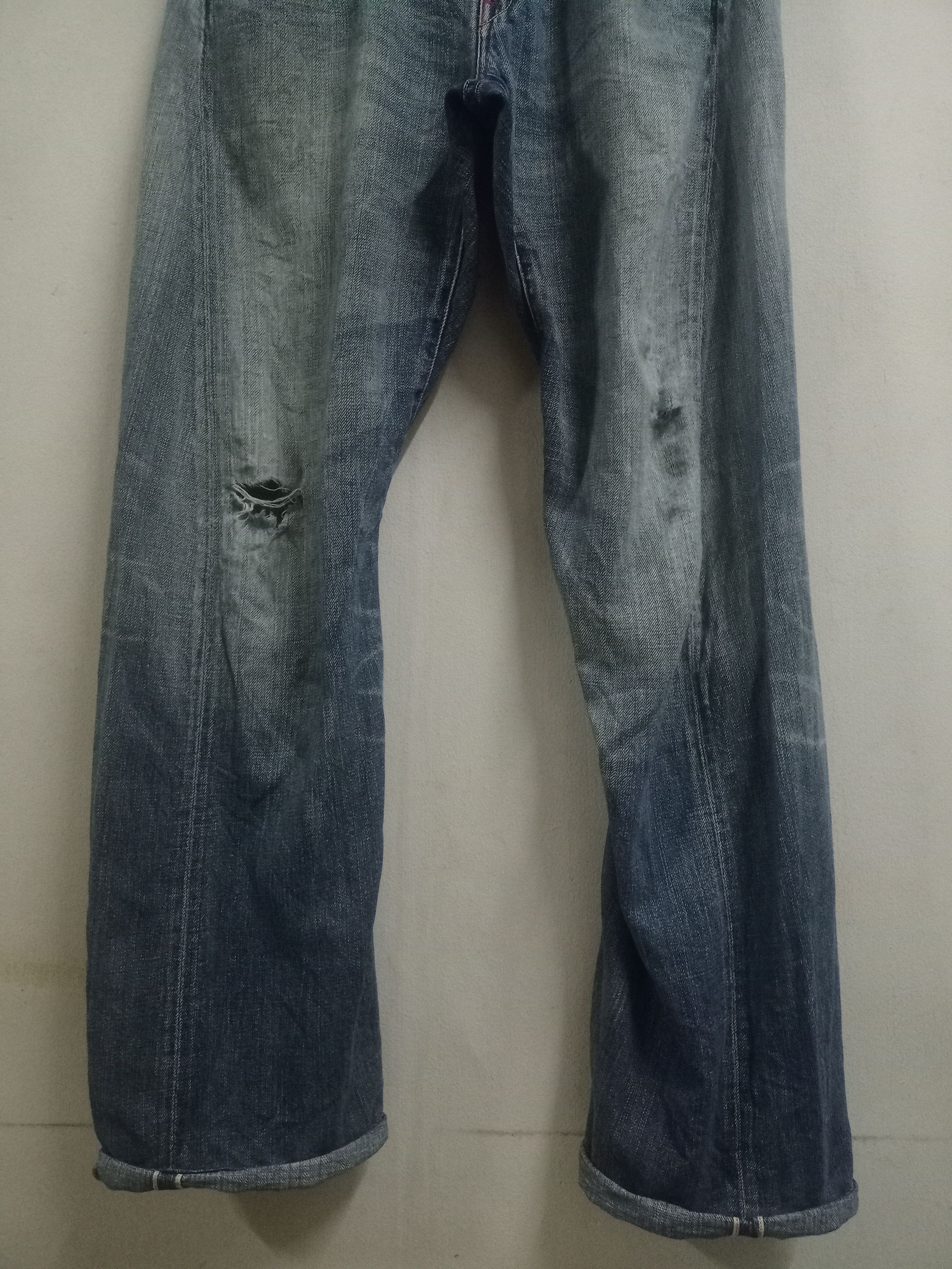 Levi's Vintage 90s Levis Japan Buckle Back Selvedge Baggy Jeans Size US 32 / EU 48 - 6 Thumbnail