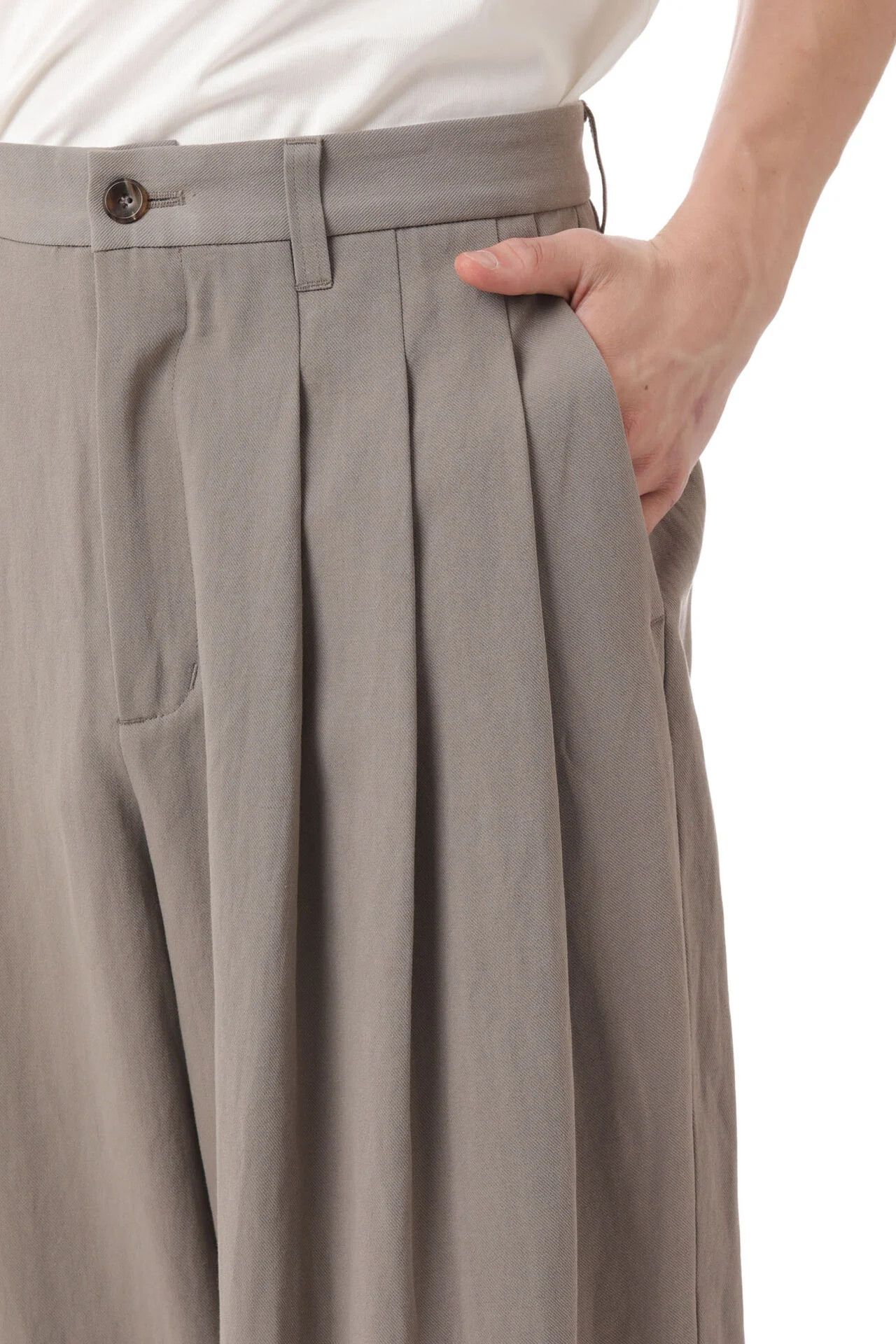Attachment NEW! SS22 Gabardine pants.Like Uma Wang or Ziggy Chen Size US 32 / EU 48 - 4 Thumbnail