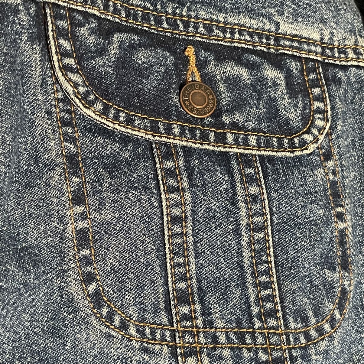 Gap GAP Denim Sherpa Trucker Vest Leather Trim Size XL Size US XL / EU 56 / 4 - 8 Thumbnail