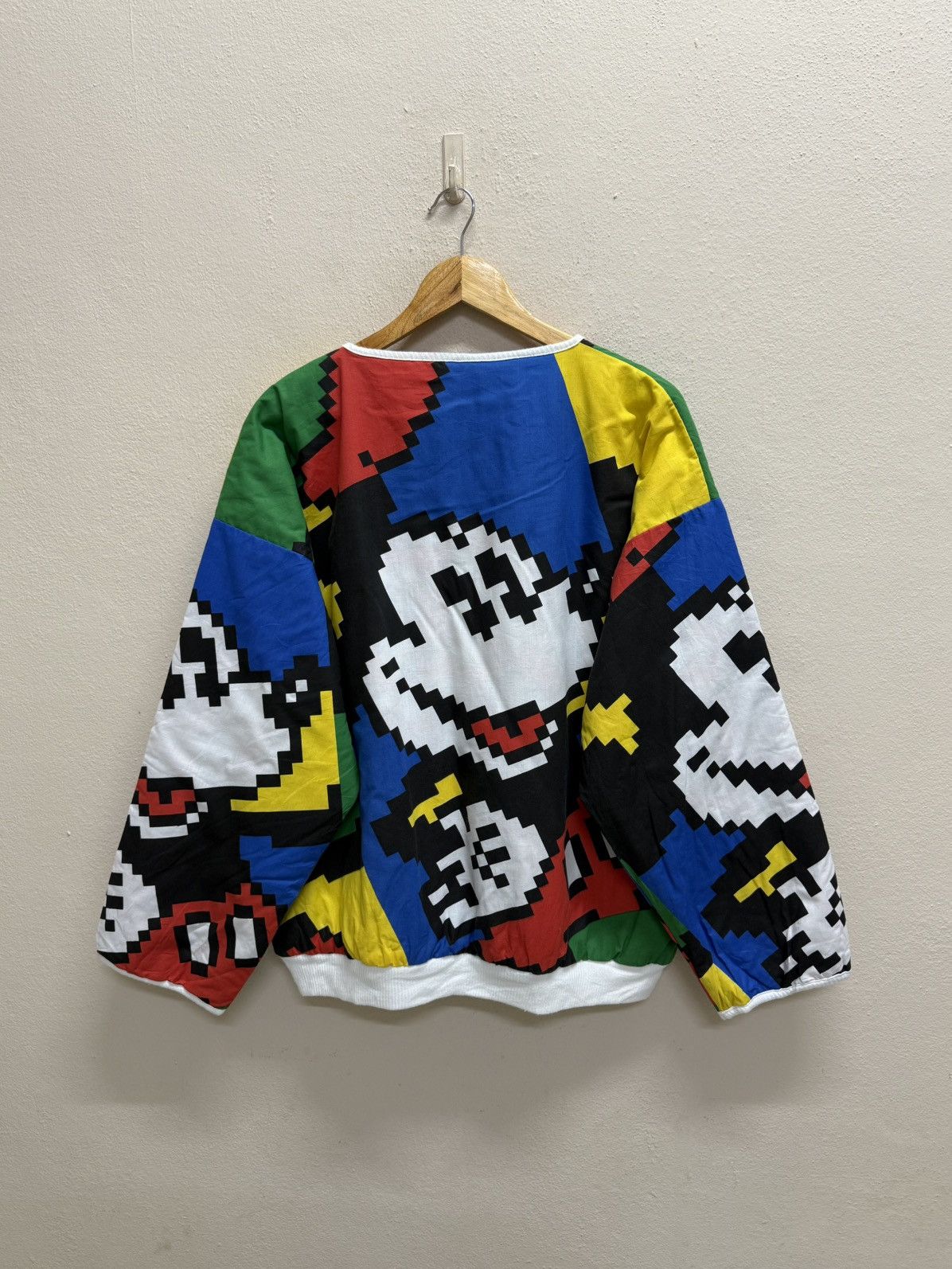 Mickey Mouse Vintage 90s Mickey Mouse Alloverprint Riversible Sweatshirt Size US XL / EU 56 / 4 - 15 Thumbnail