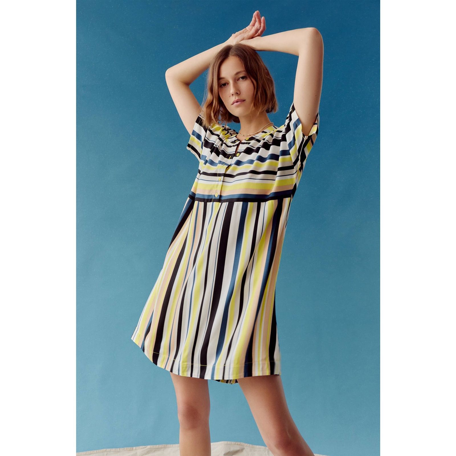 Anthropologie New Anthropologie Peter Som Naxos Striped Tunic Dress $148 Size XXL / US 16-18 / IT 52-54 - 7 Thumbnail