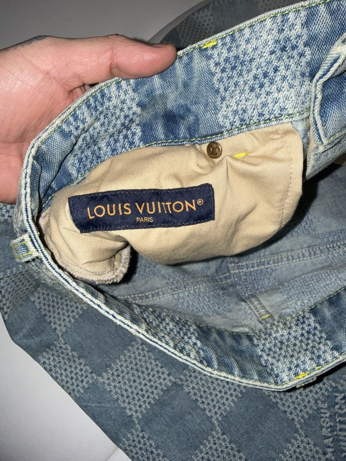 Louis Vuitton Damier skate denim jeans 34 Size US 34 / EU 50 - 14 Thumbnail