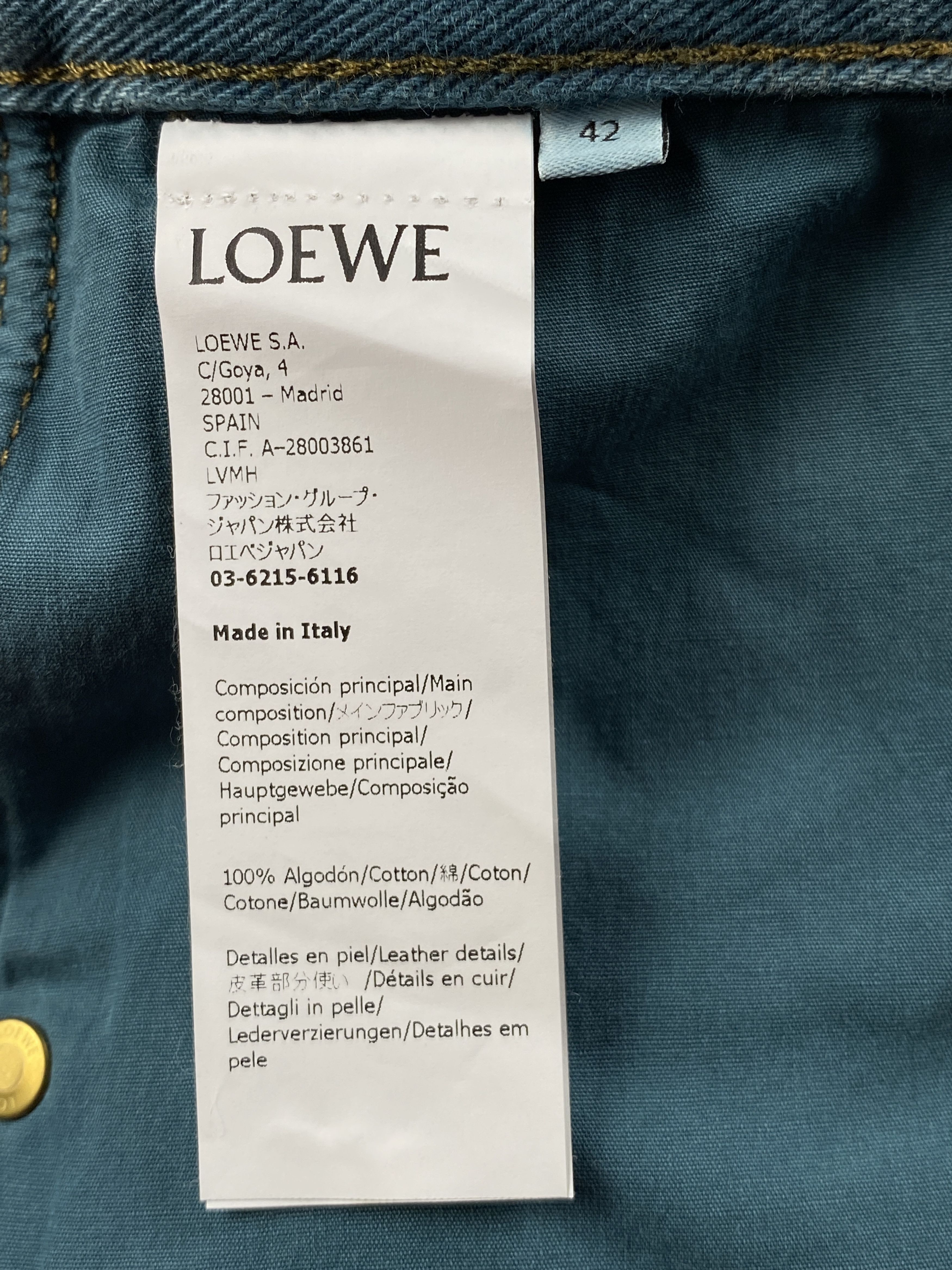 Loewe High Waist Straight Denim Size 28" / US 6 / IT 42 - 14 Thumbnail