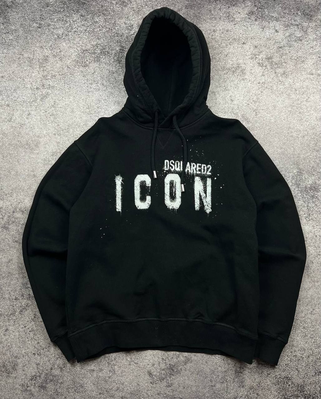 Dsquared2 Dsquared2 ICON Black Hoodie Big Logo Sweatshirt Size US L / EU 52-54 / 3 - 1 Thumbnail