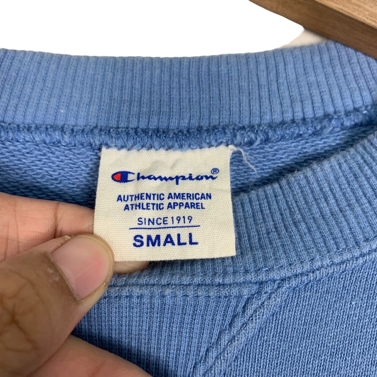 Champion Champion Plain Blue Sweatshirts #0672-C31 Size US S / EU 44-46 / 1 - 10 Thumbnail