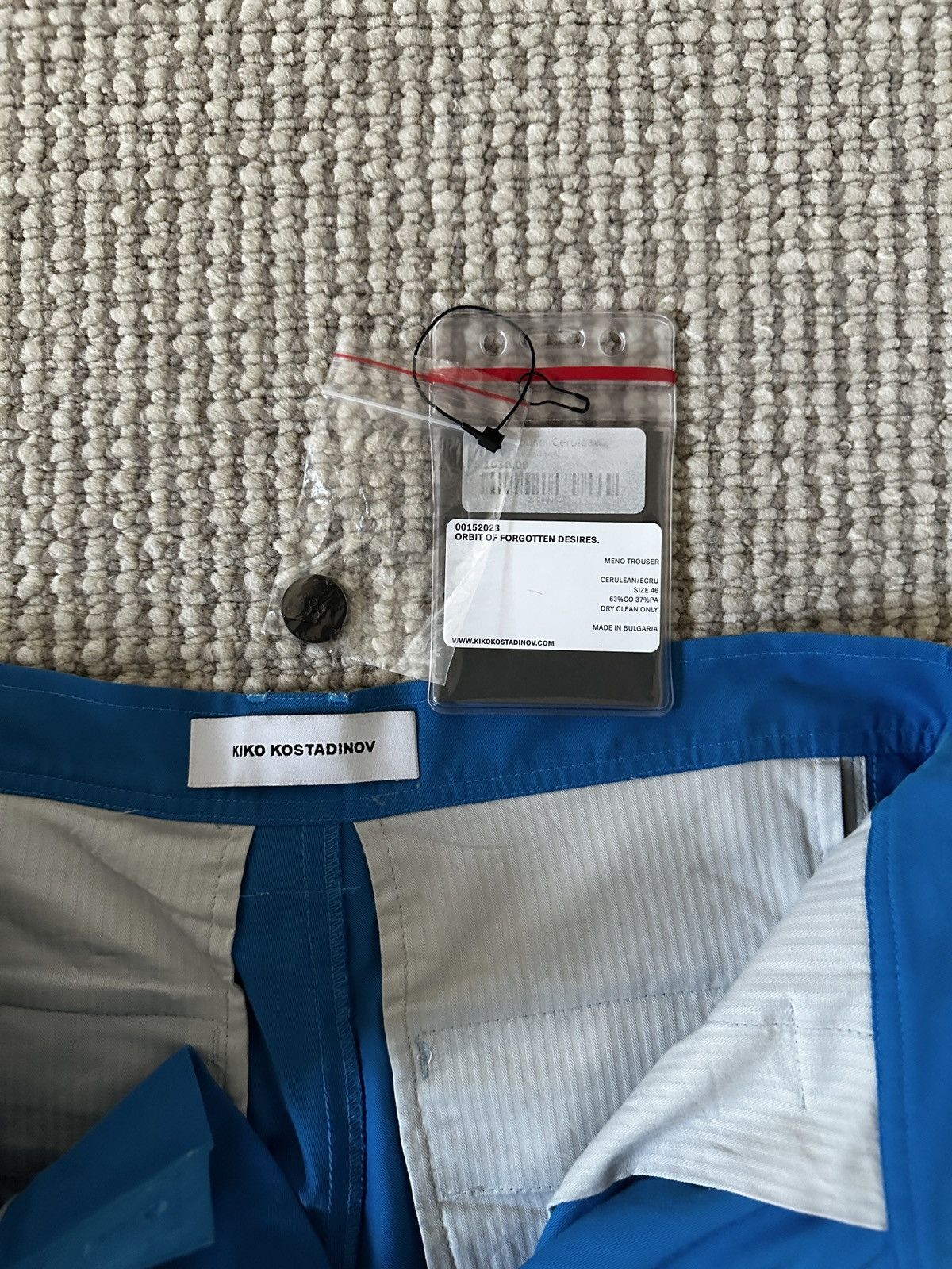 Kiko kostadinov aw23 meno trousers blue