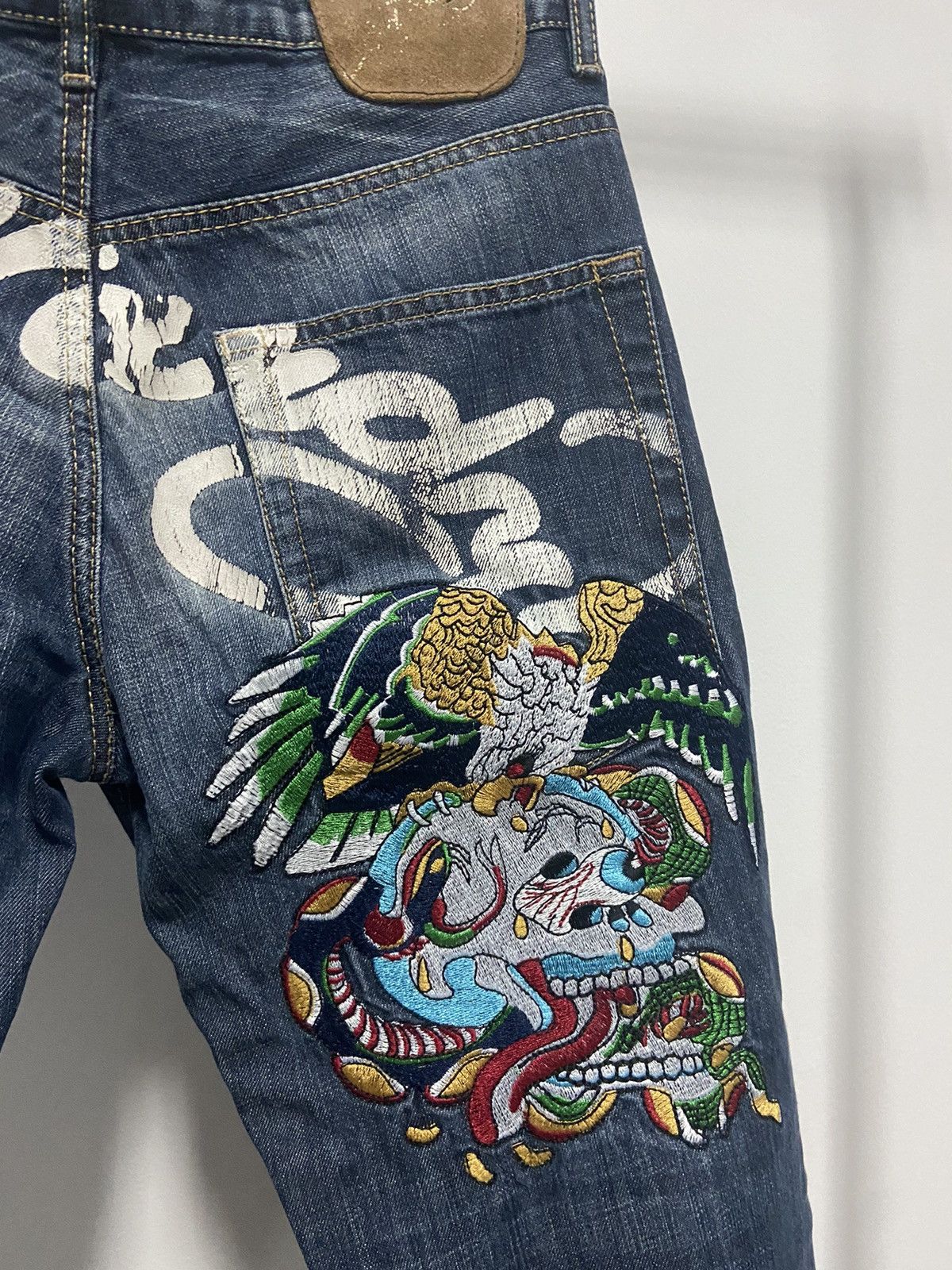 Ed Hardy Ed Hardy skull eagle jeans denim pants big logo Size US 32 / EU 48 - 5 Thumbnail