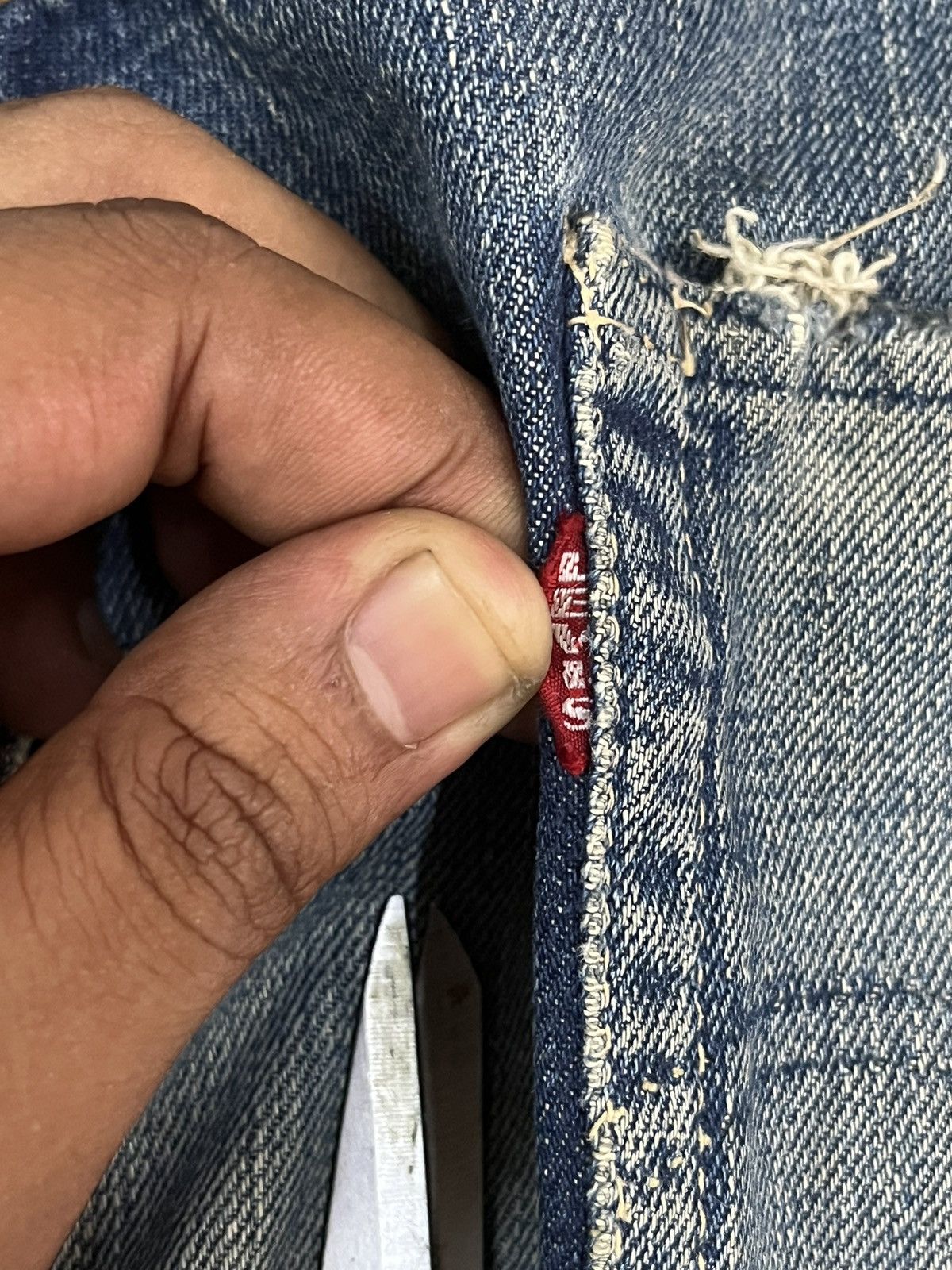 Levi's True Vintage 60’s Levi’s 501 Big E Button 4 Selvedge Denim Size US 32 / EU 48 - 16 Thumbnail
