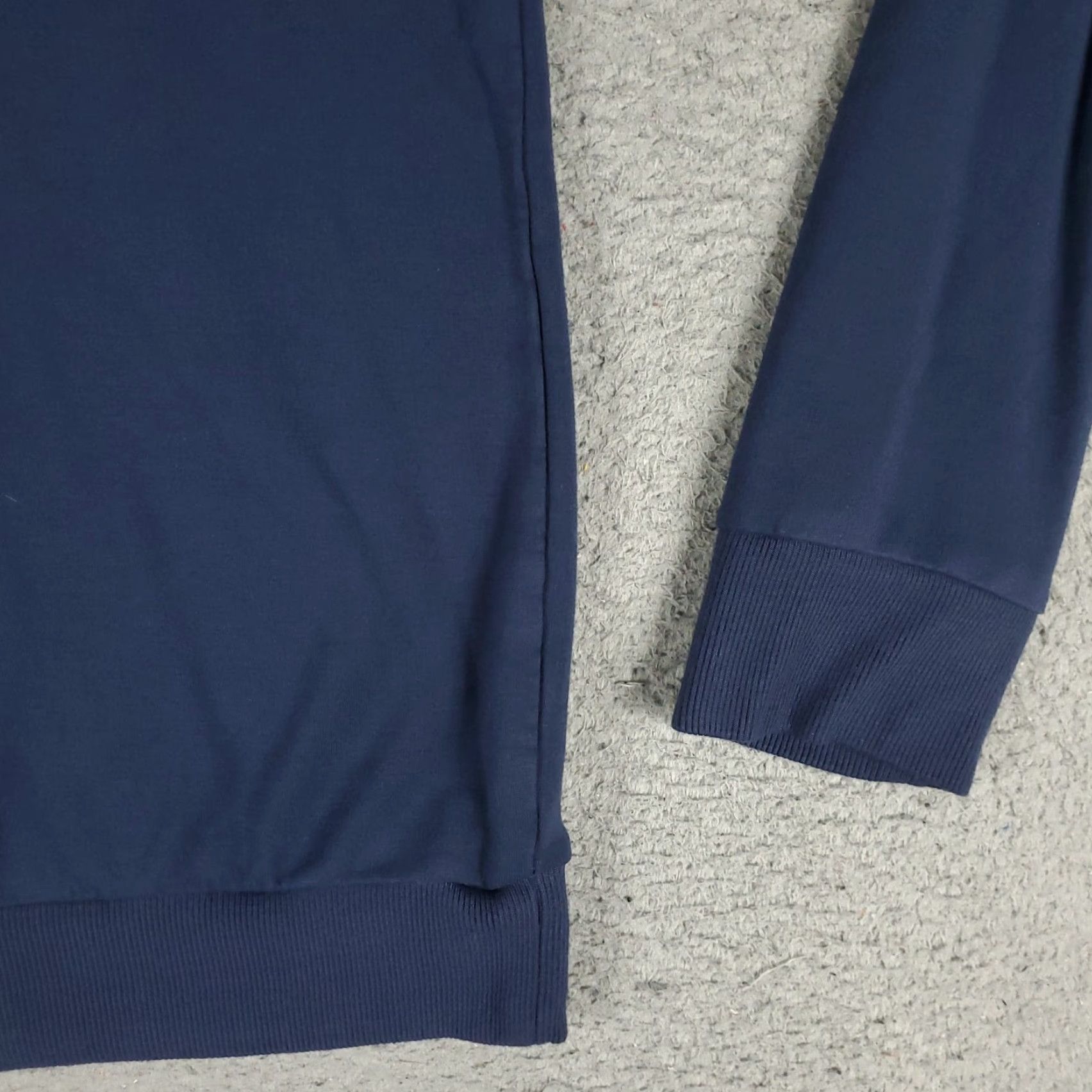 TravisMathew Travis Mathew Mens Size Small Blue 1/4 Zip Pullover Logo Solid Knit Long Sleeve Mock Neck Sweater Size US S / EU 44-46 / 1 - 4 Thumbnail