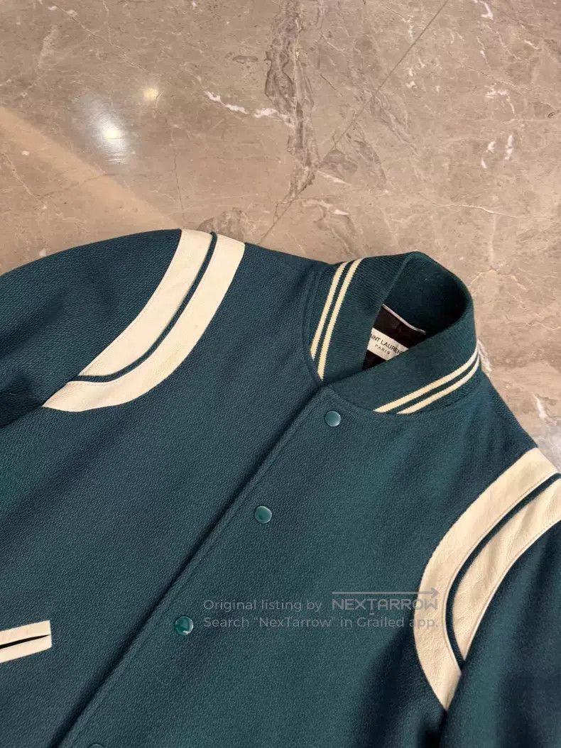 Saint Laurent Paris Saint Laurent Paris Green and Dark Green Classic Patch Lea Size US S / EU 44-46 / 1 - 5 Thumbnail