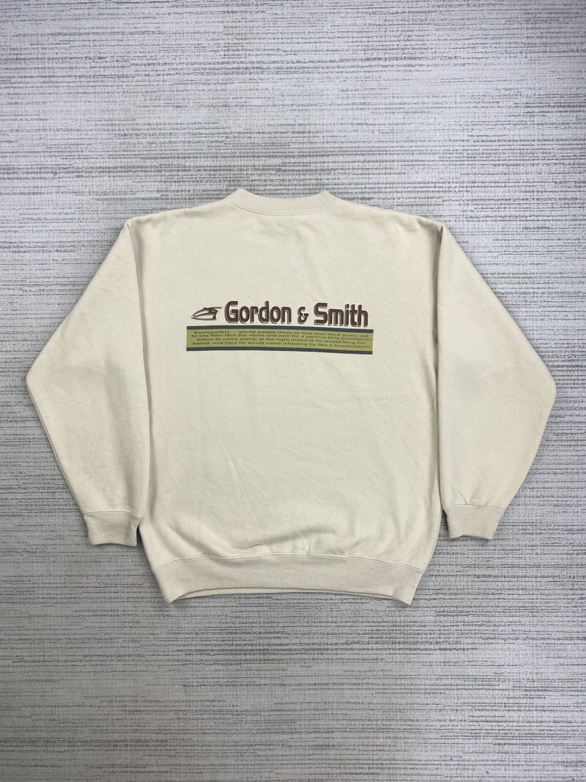 Vintage Vintage 90s Gordon & Smith Surfing Sweatshirt Size US M / EU 48-50 / 2 - 1 Thumbnail